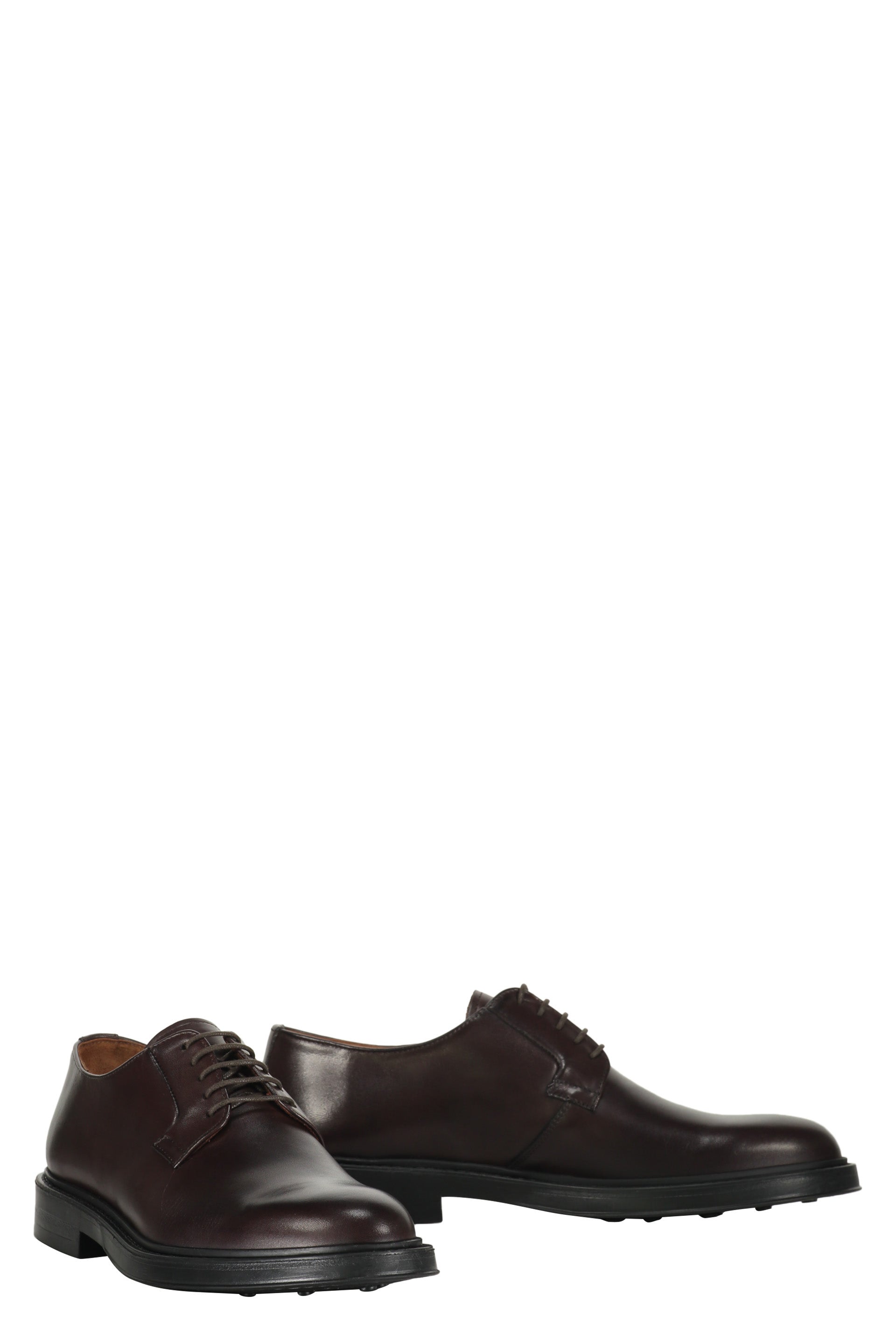 Smooth leather lace-up shoes