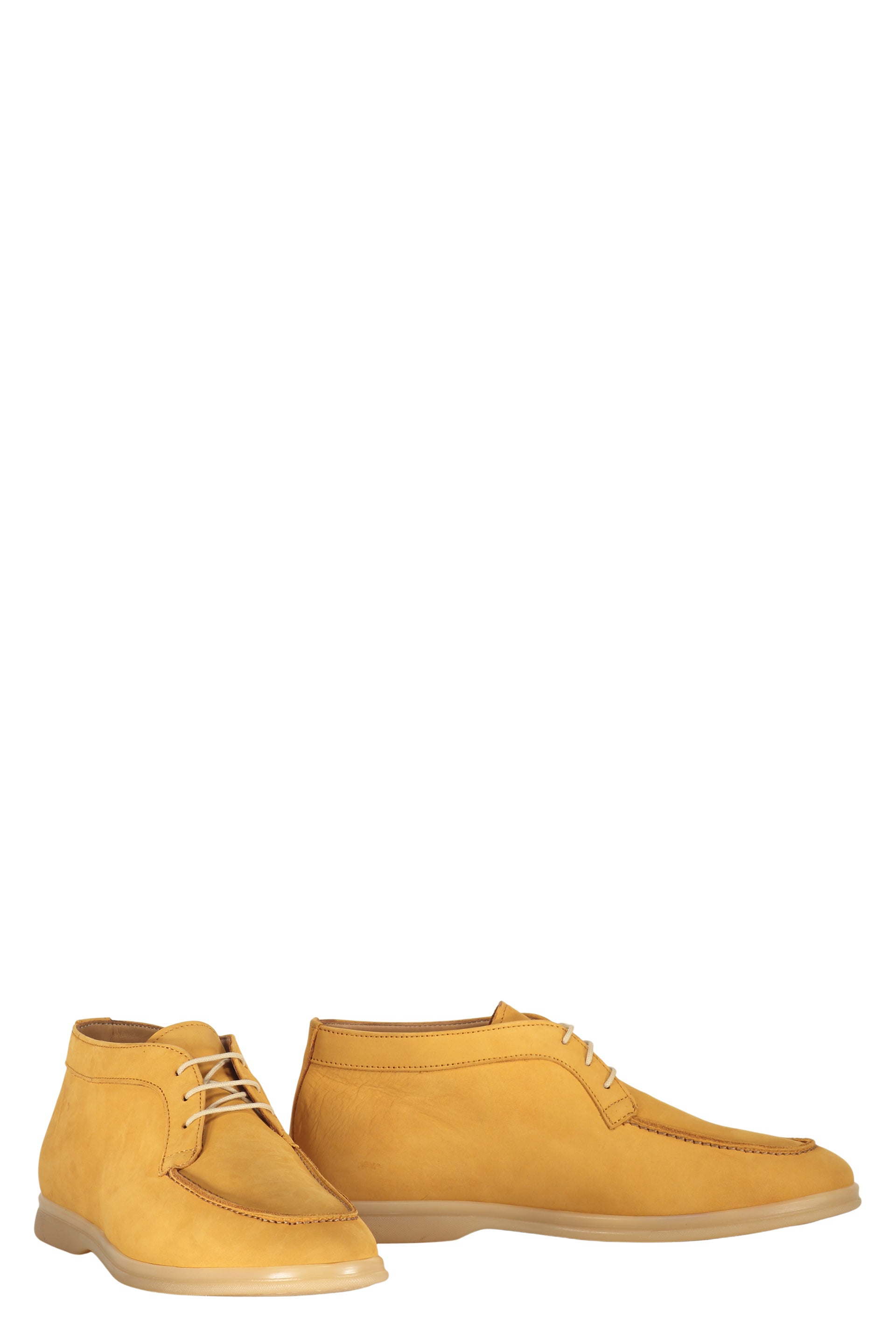 Leather lace-up shoes