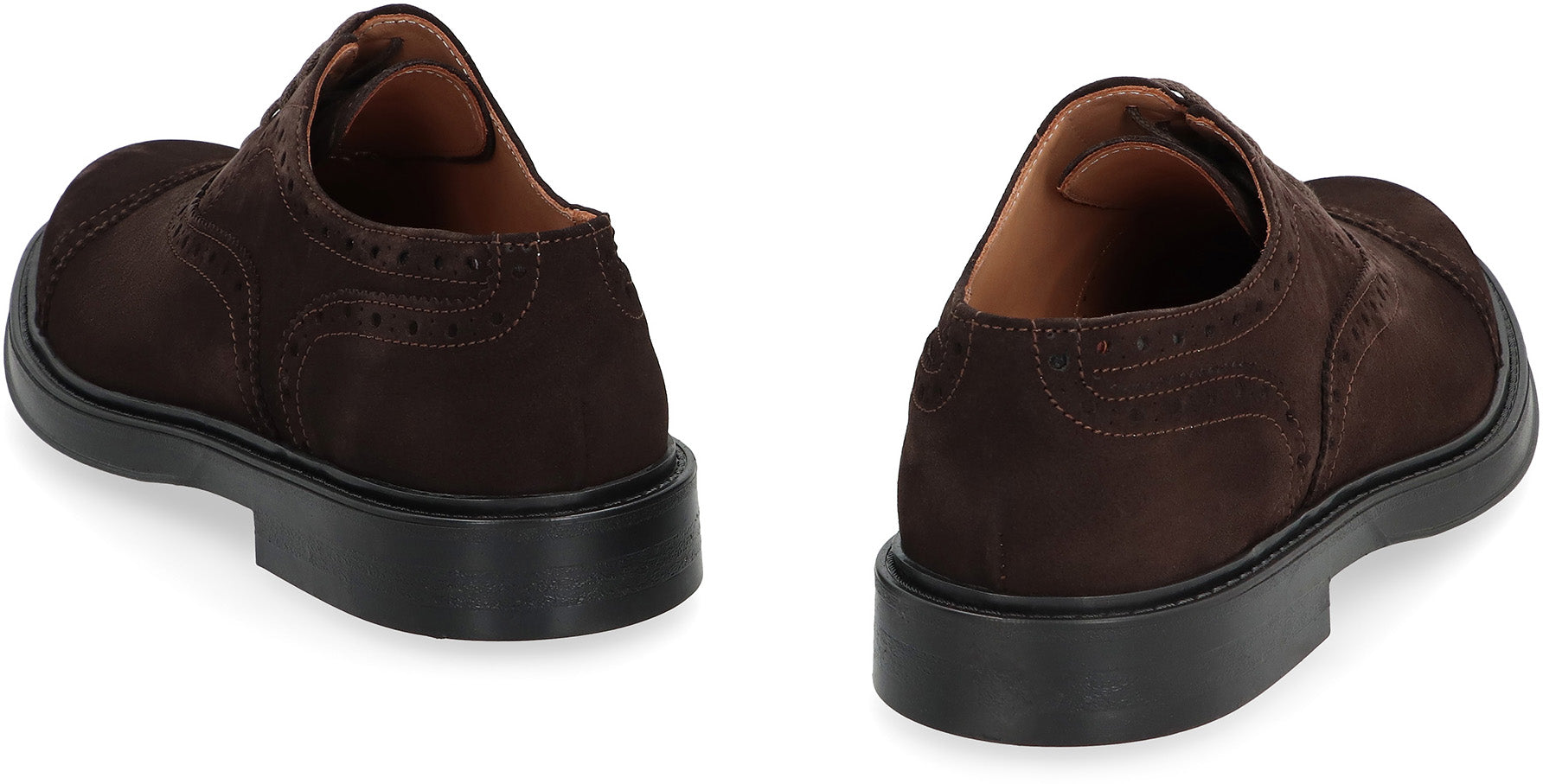 Leather lace-up shoes