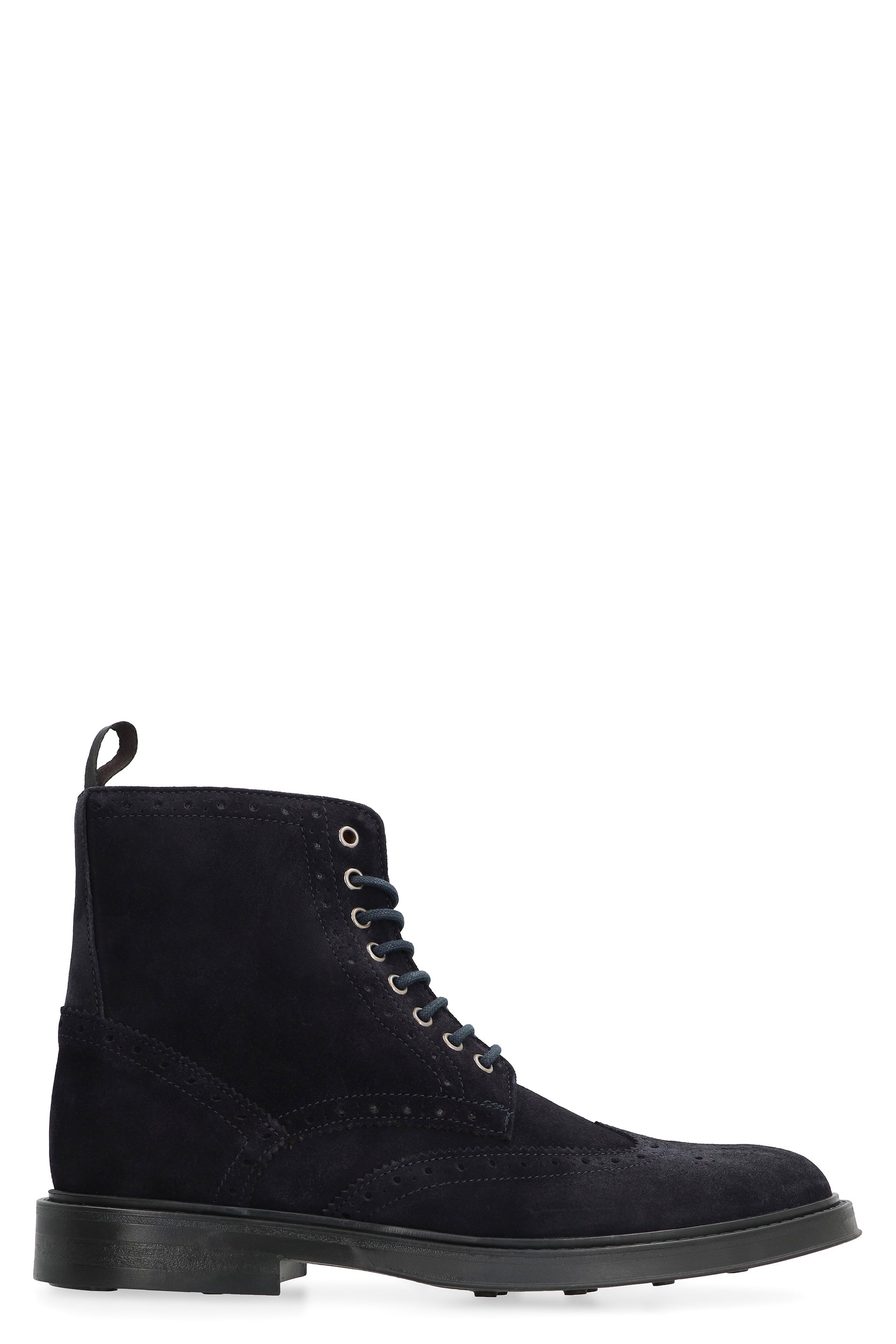 Leather lace-up boots