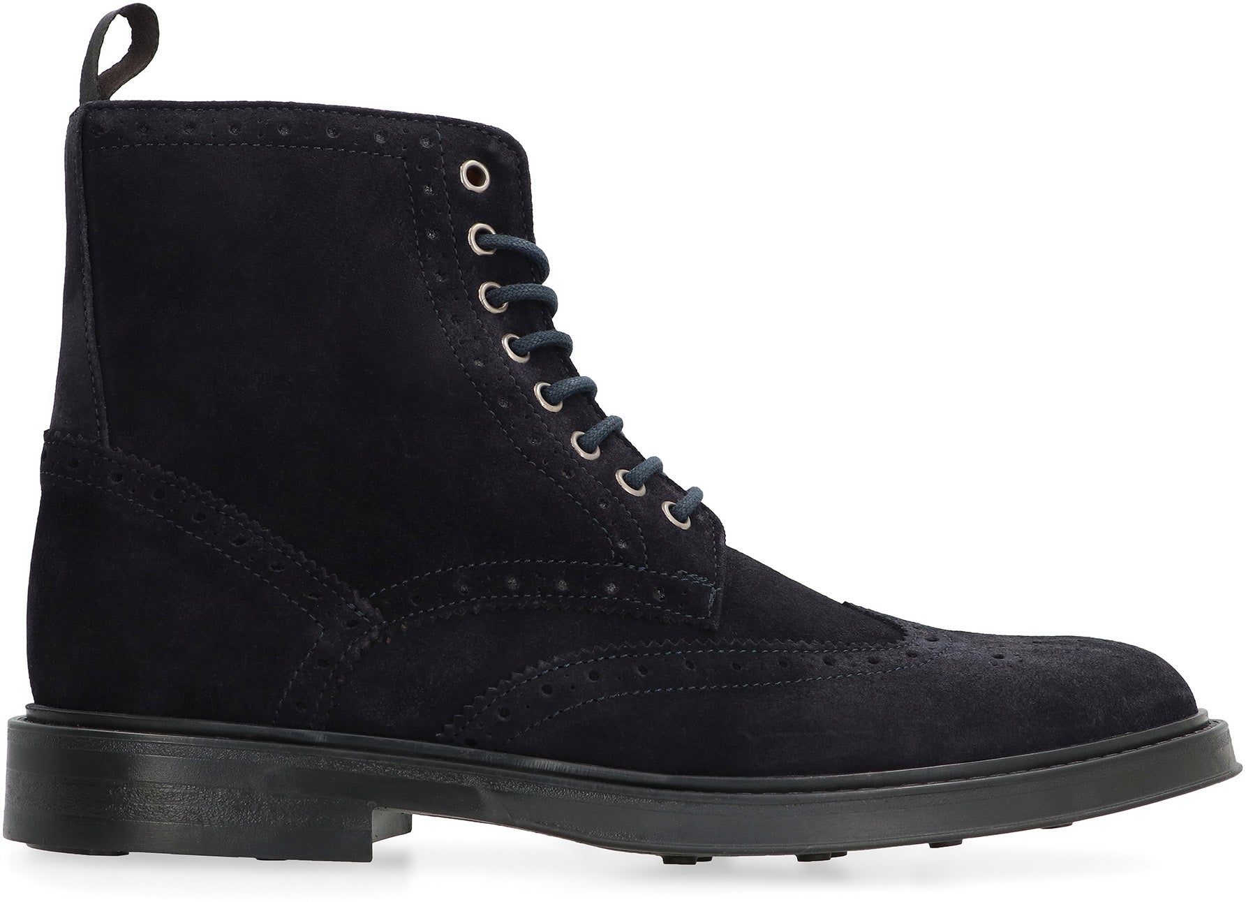 Leather lace-up boots