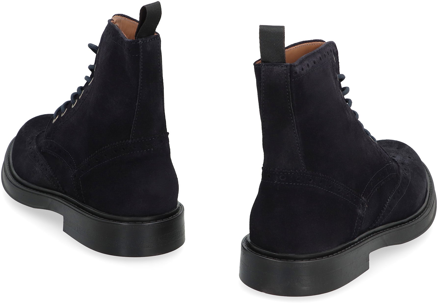 Leather lace-up boots