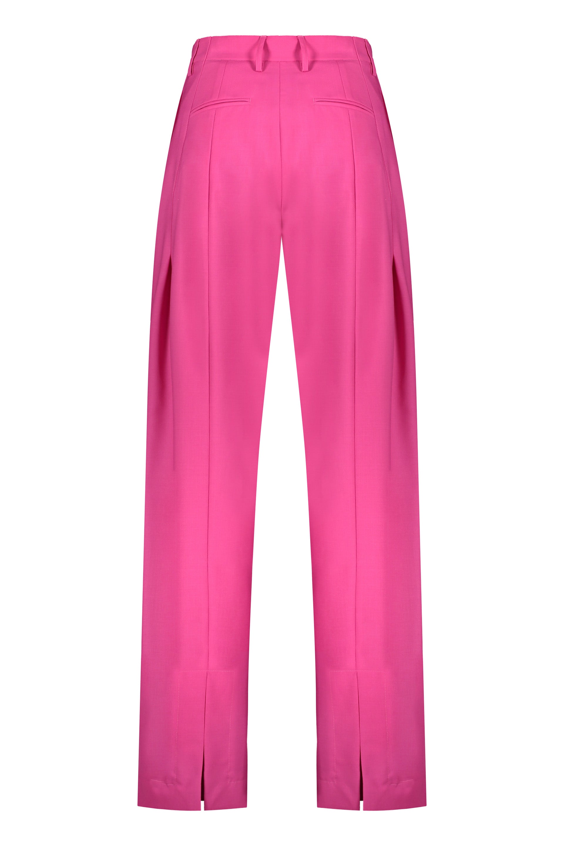 Wool blend trousers