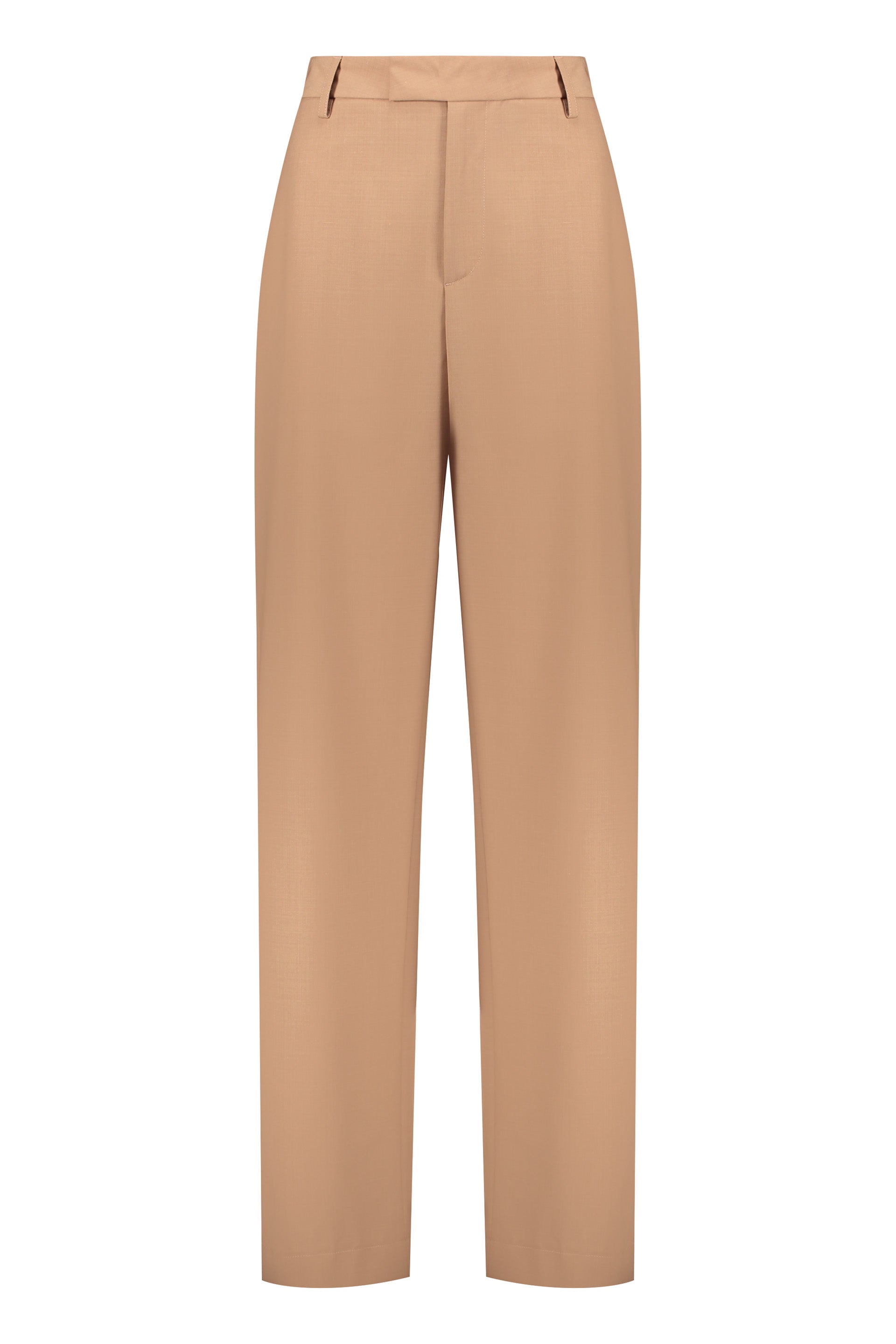 Wool blend trousers