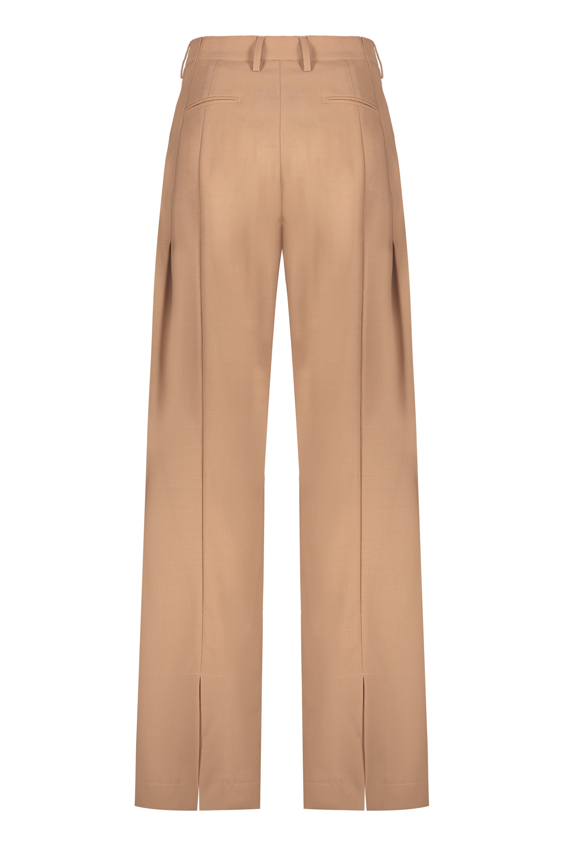 Wool blend trousers