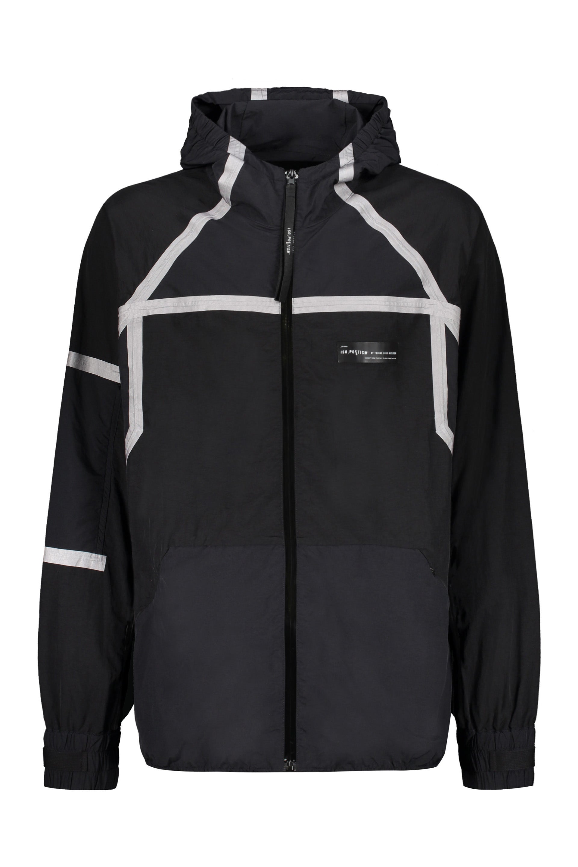Hooded nylon jacket