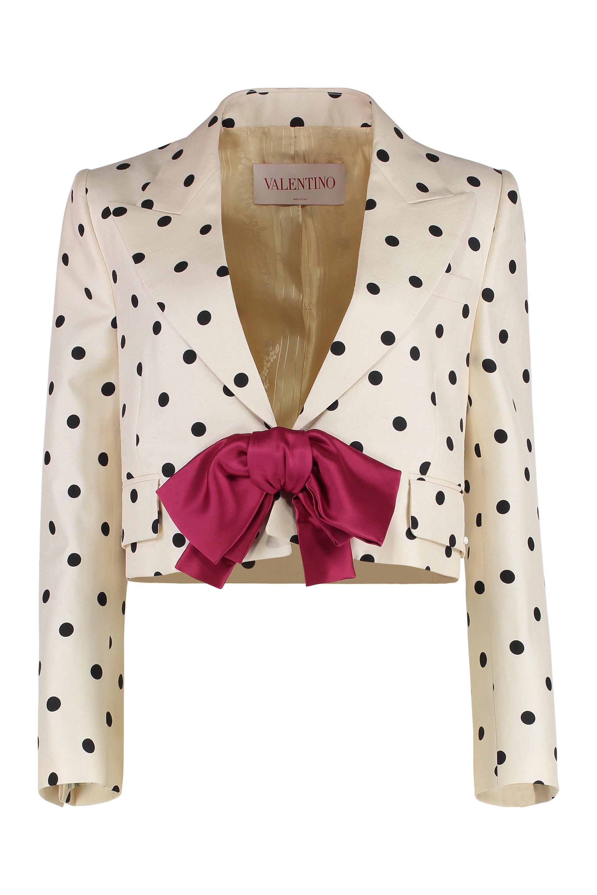 Shantung jacket with Pludepois prin