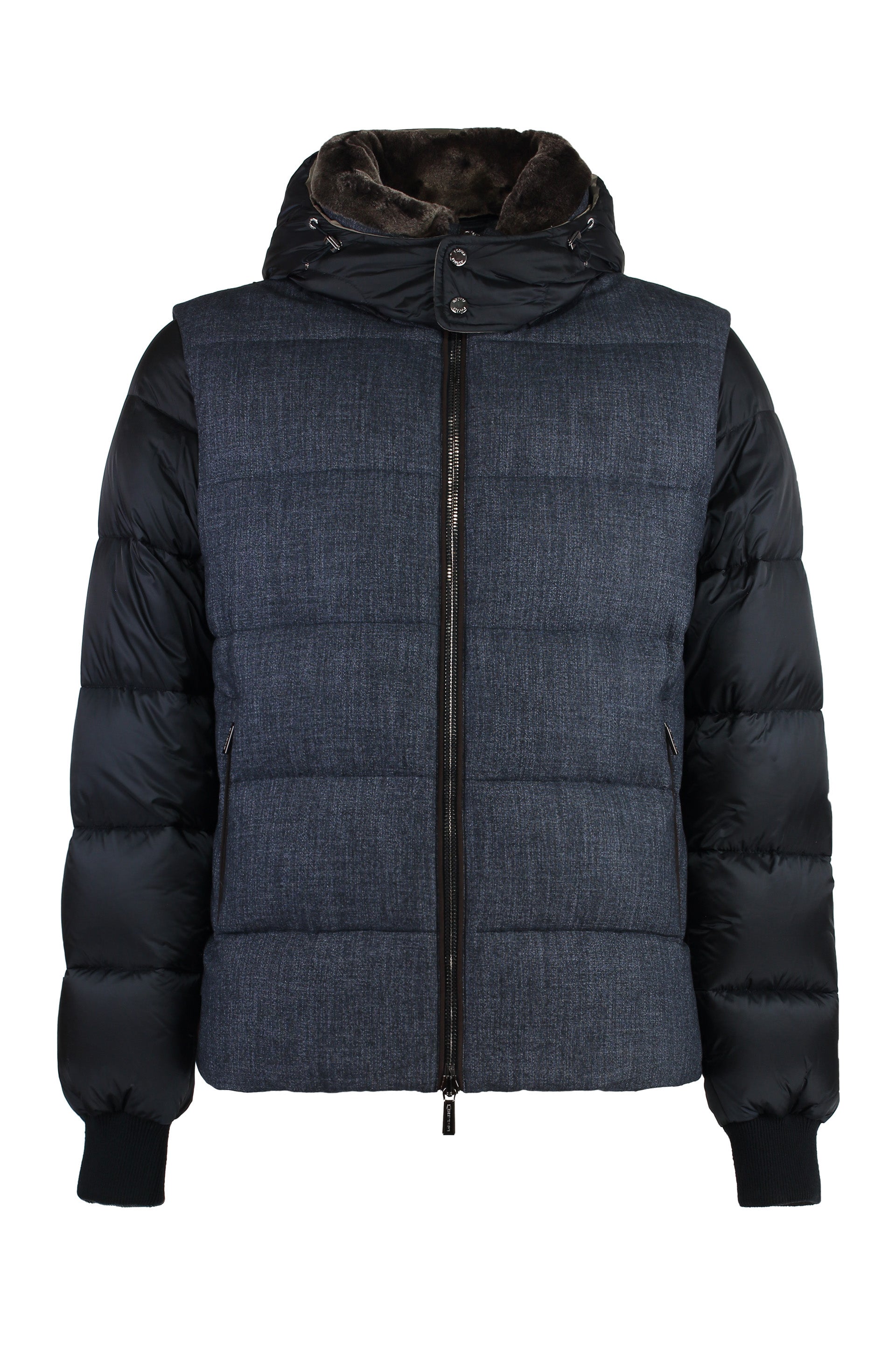 Celik hooded down jacket