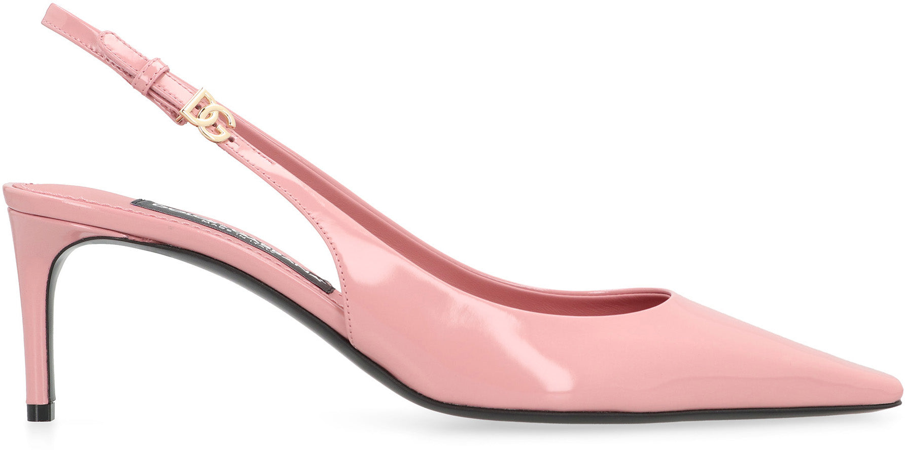 Leather slingback pumps
