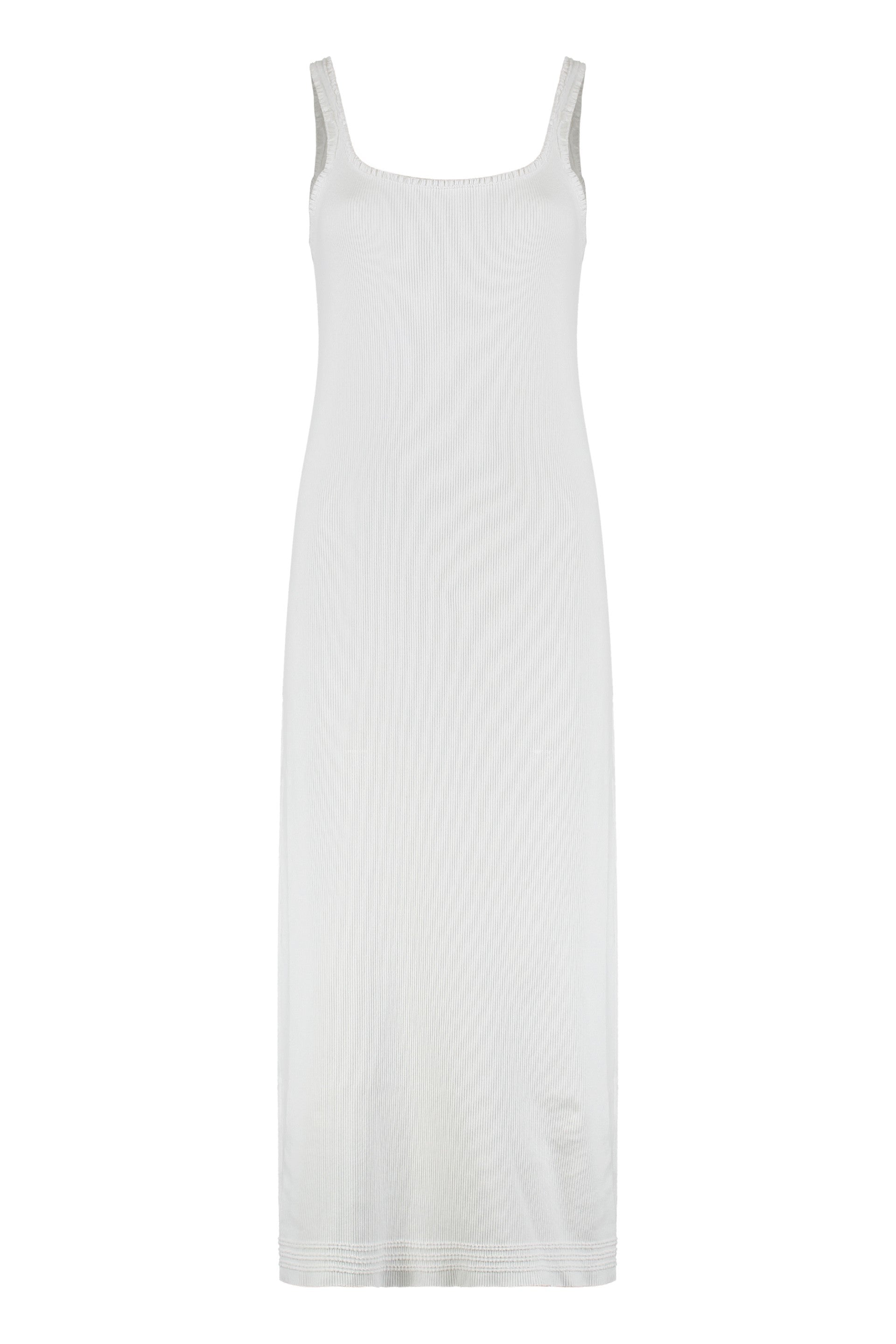 Ribbed knit midi dress