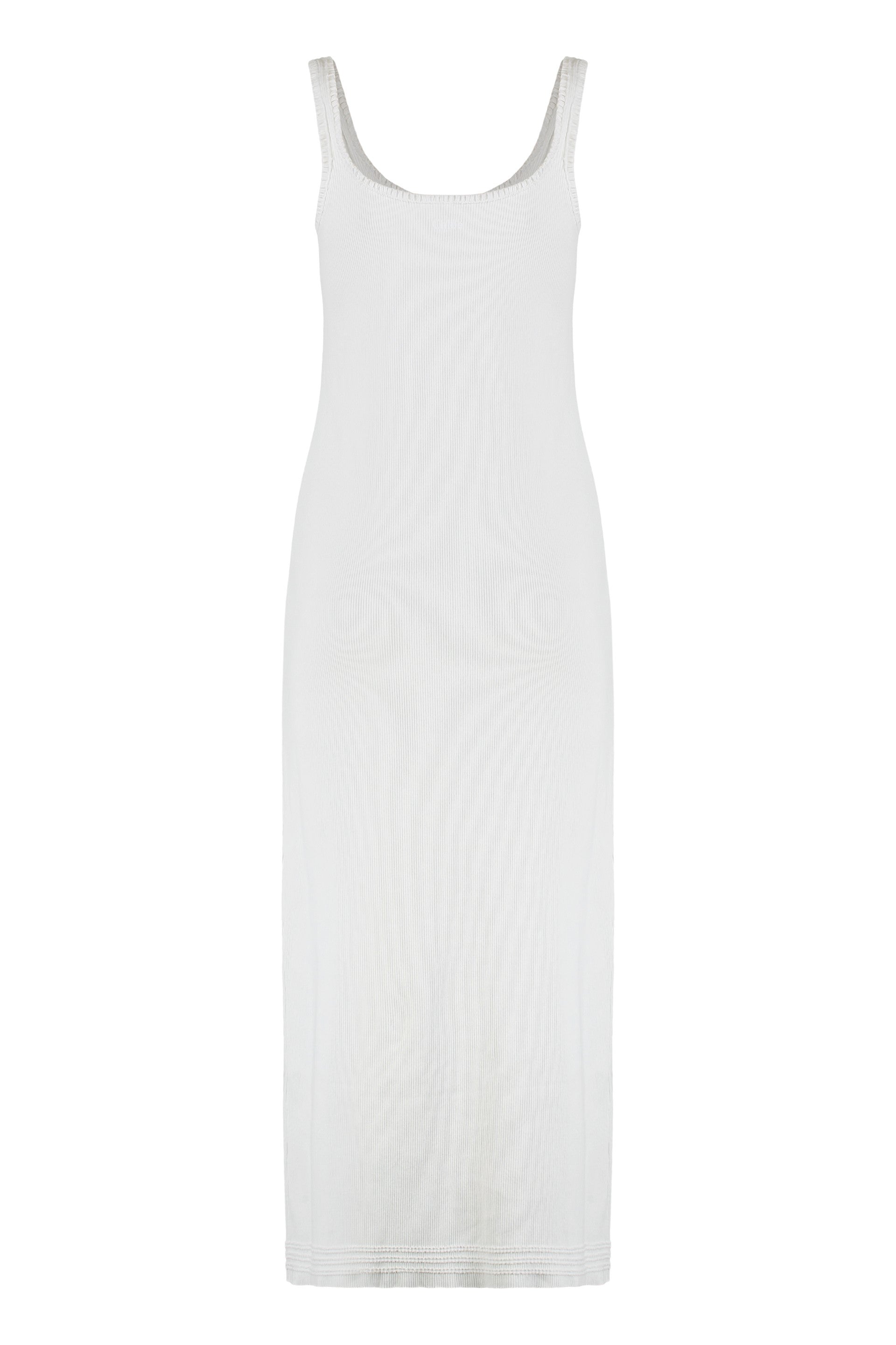 Ribbed knit midi dress