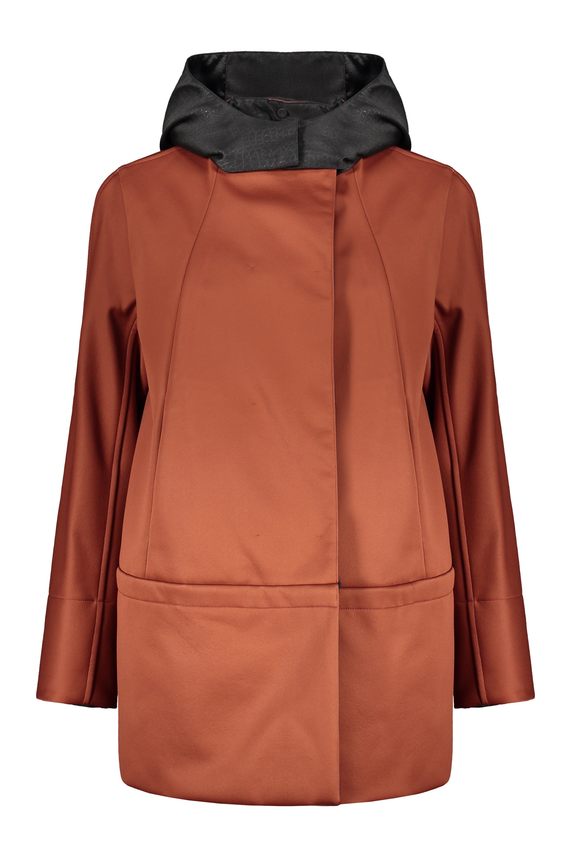 Double-breasted wool coat