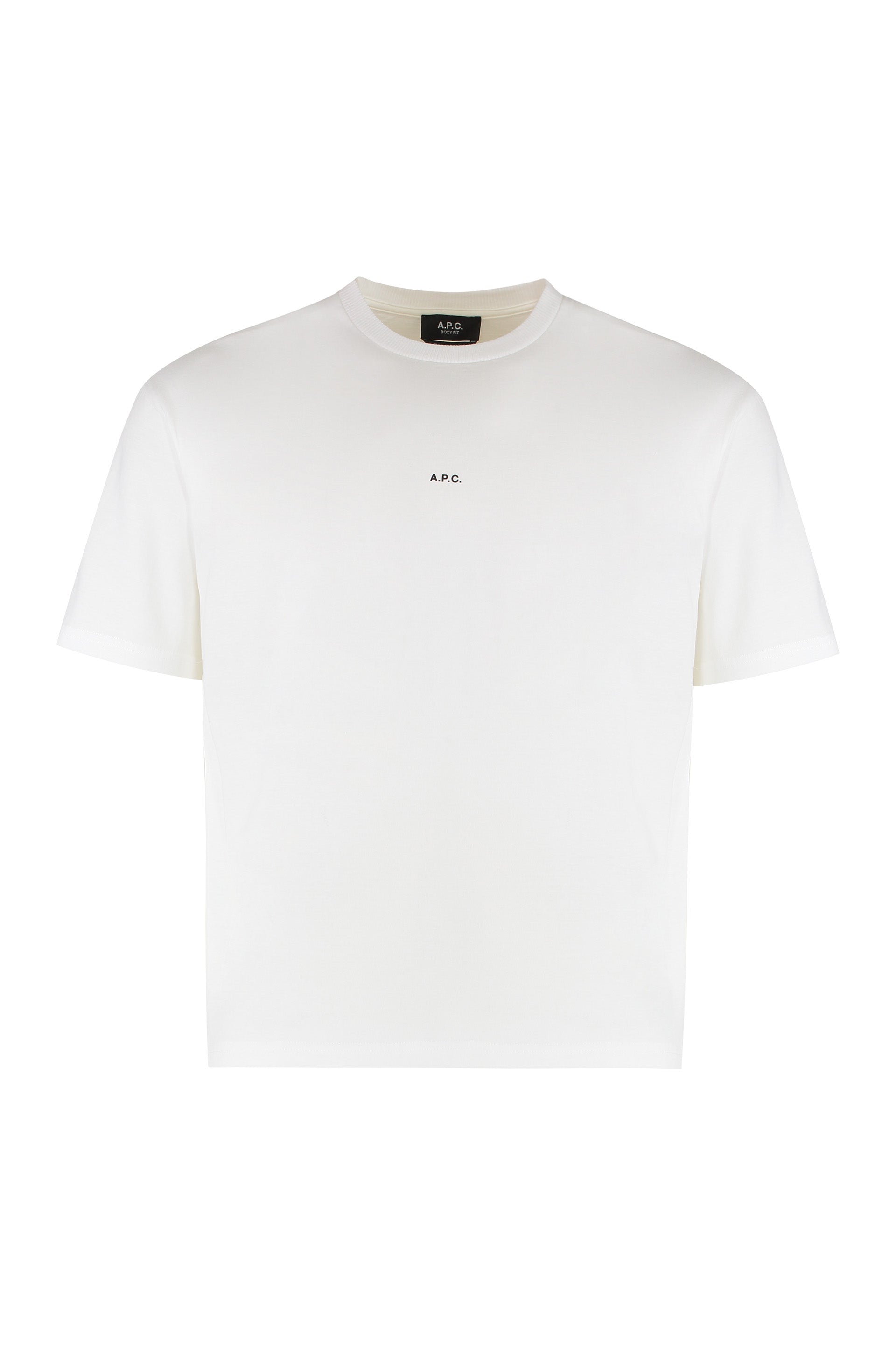 Boxy Micro Logo cotton crew-neck T-shirt