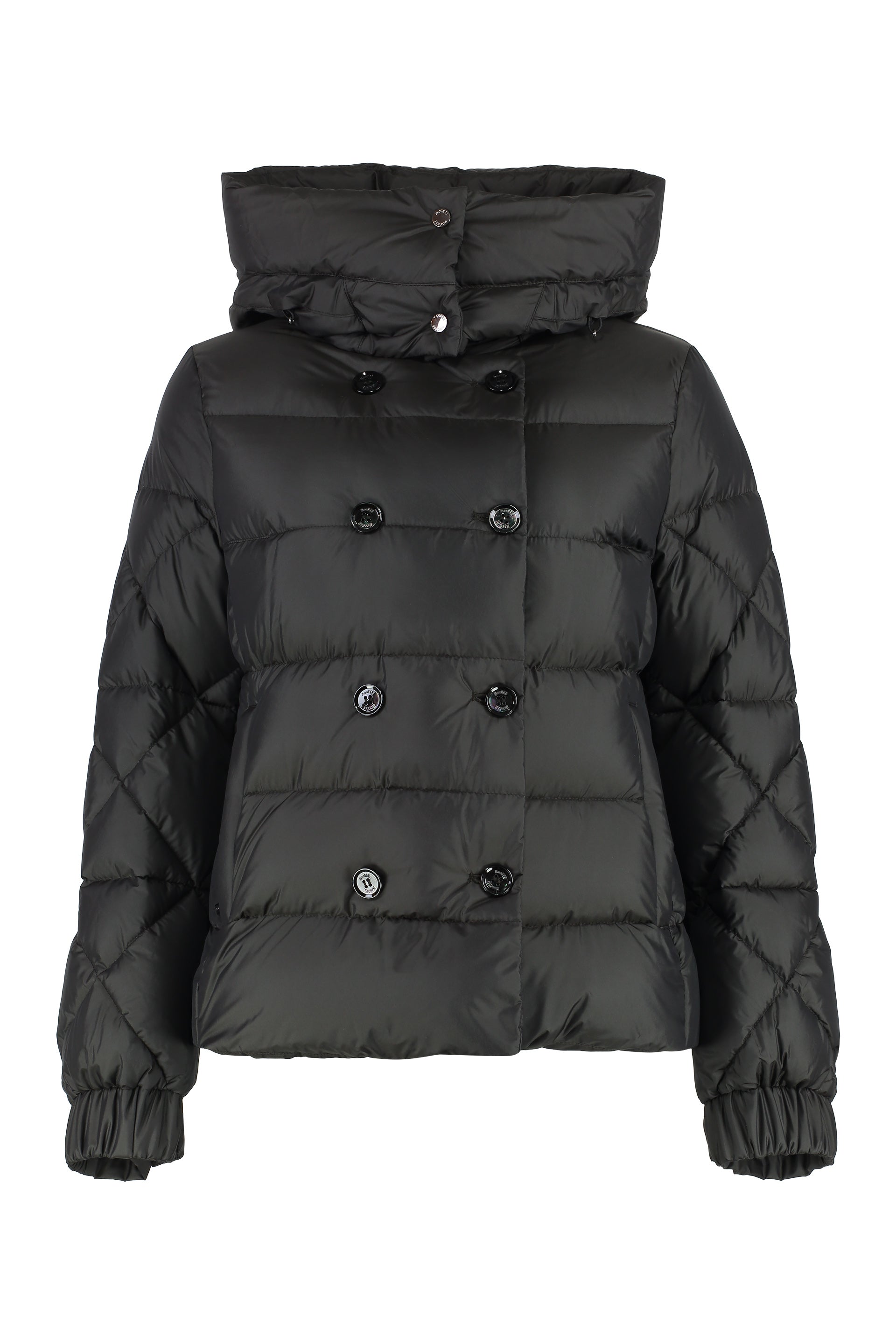 Collina Hooded short down jacket