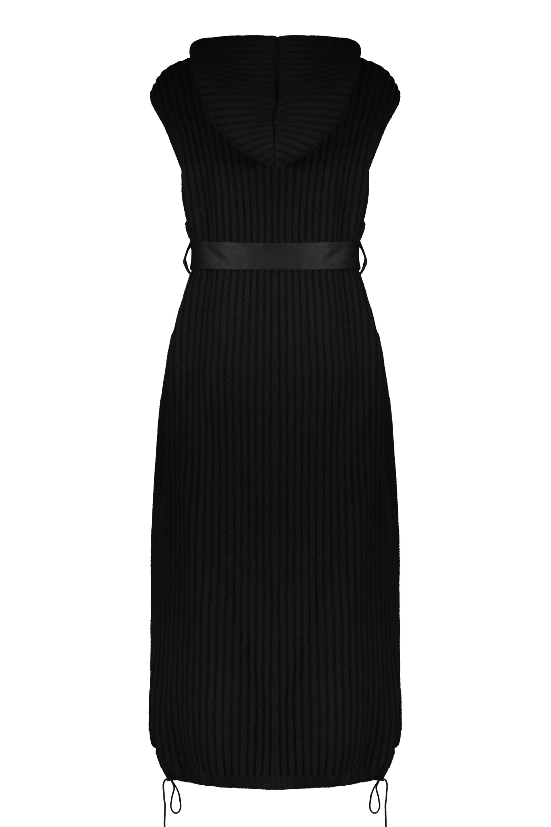 Belted long vest