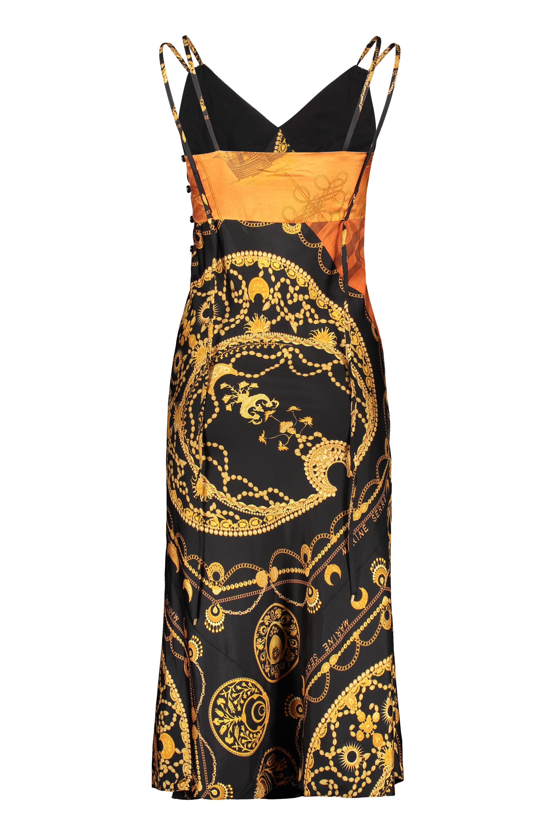 Printed silk dress