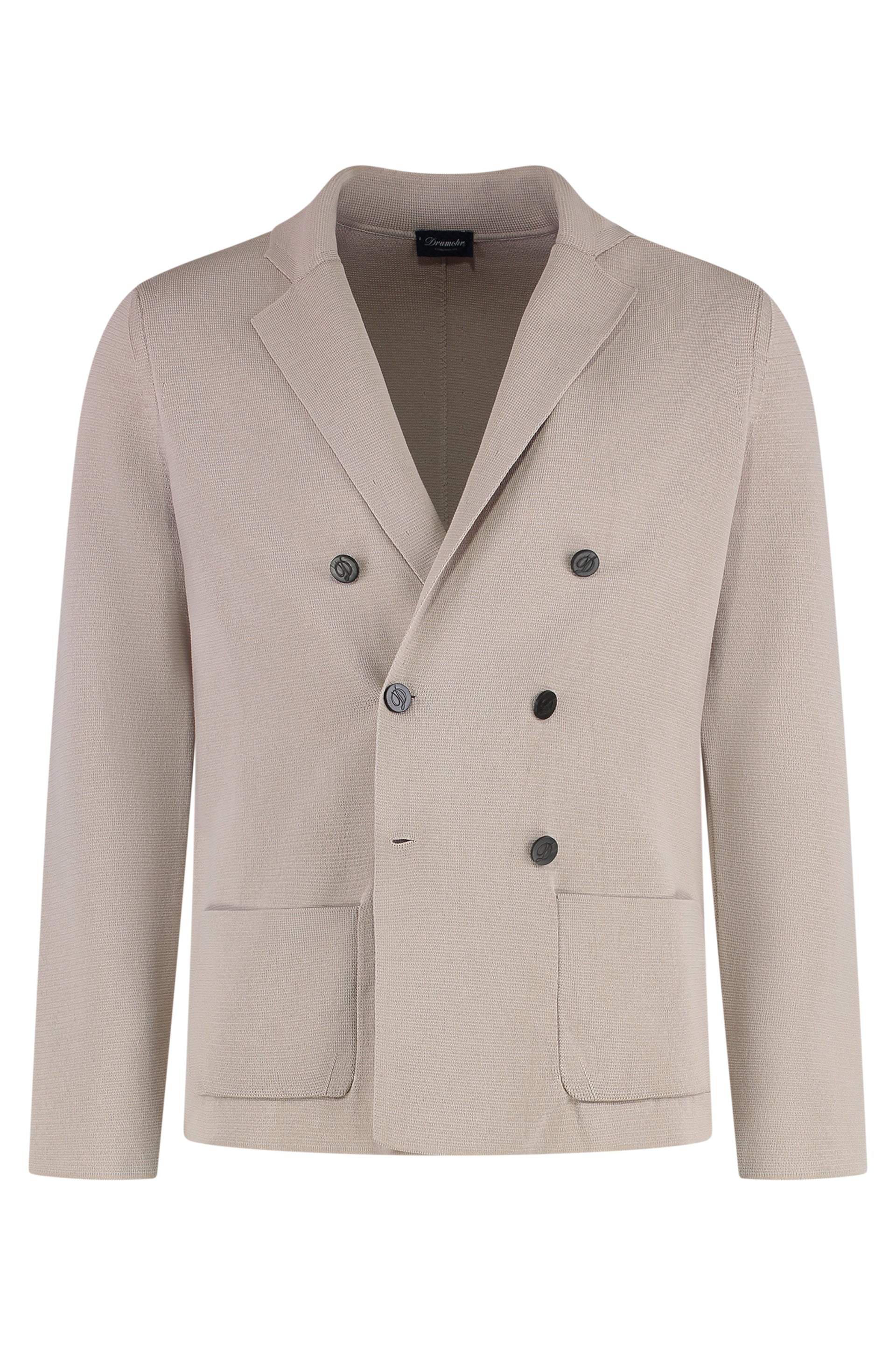Knitted cotton blazer