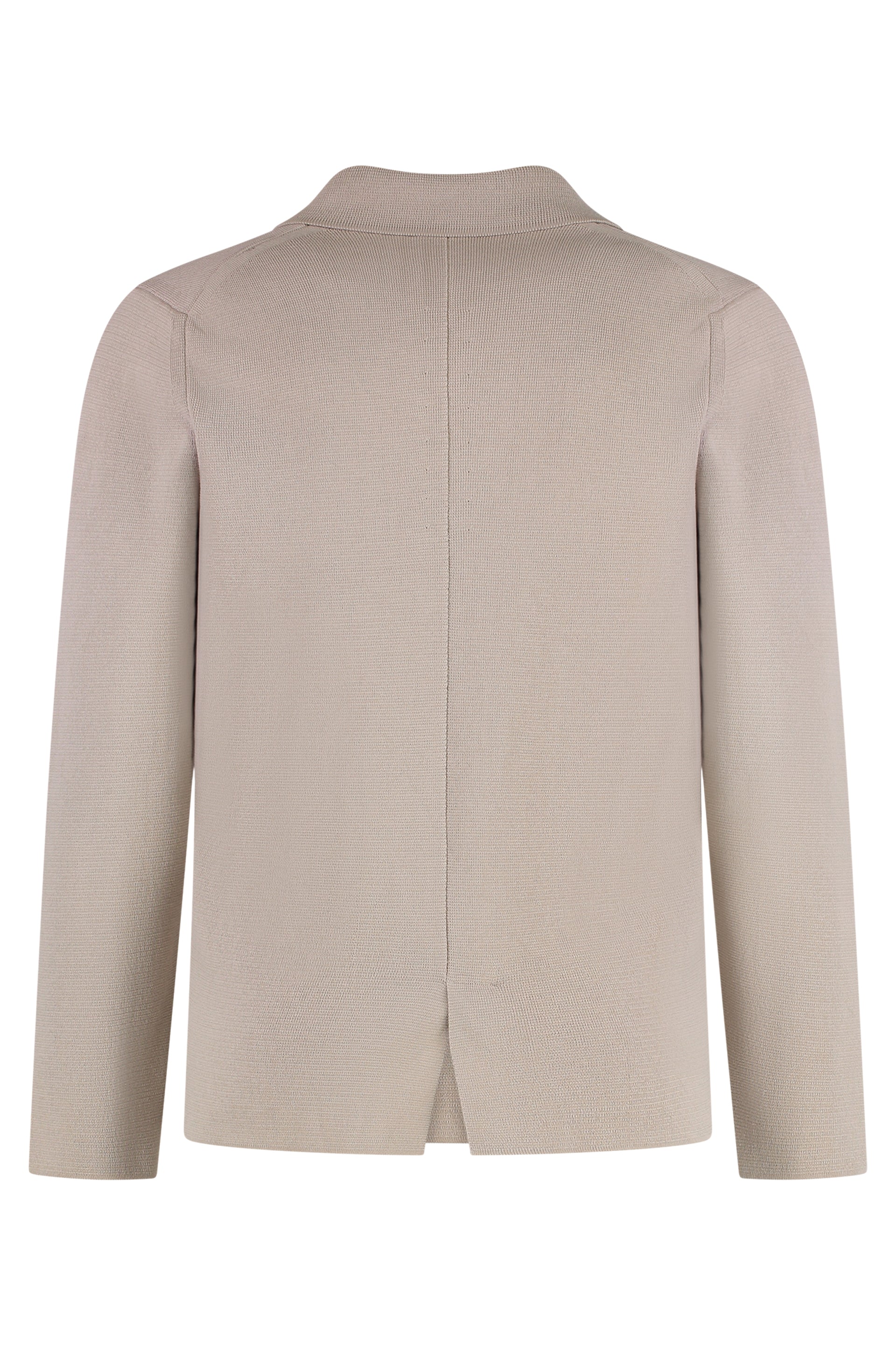Knitted cotton blazer
