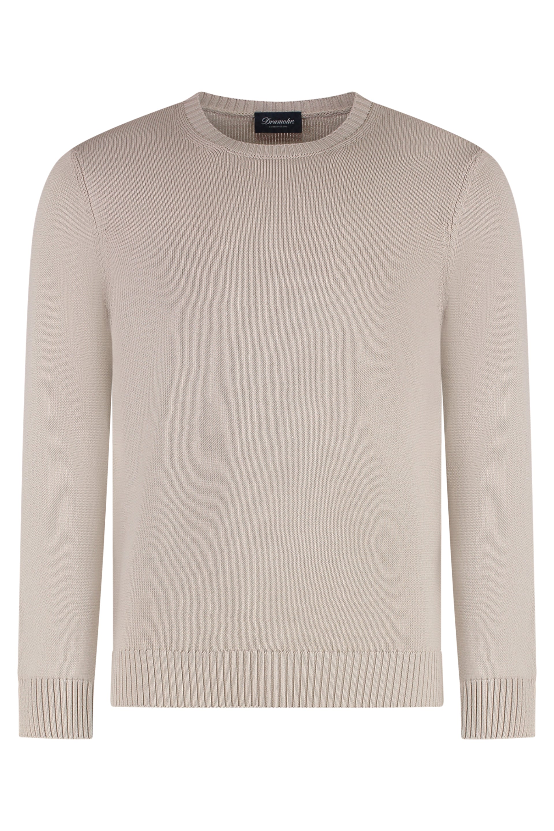 Cotton crew-neck sweater
