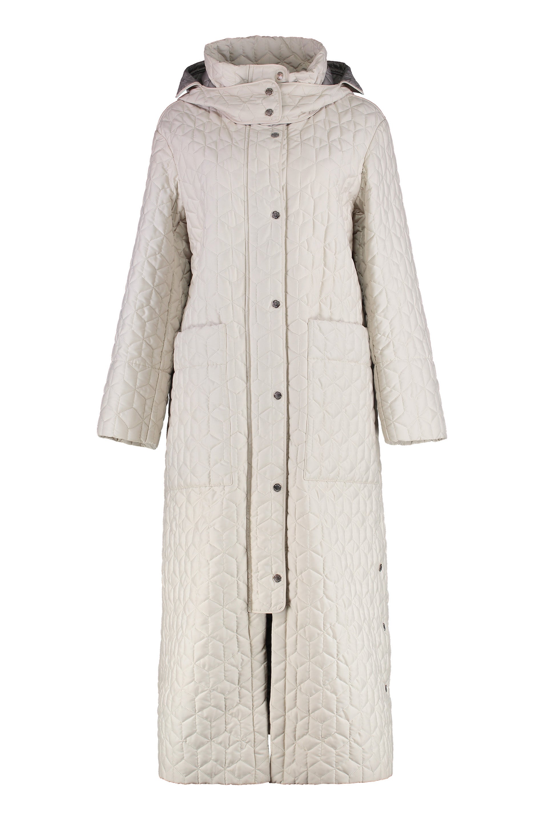 Domizia quilted long down jacket