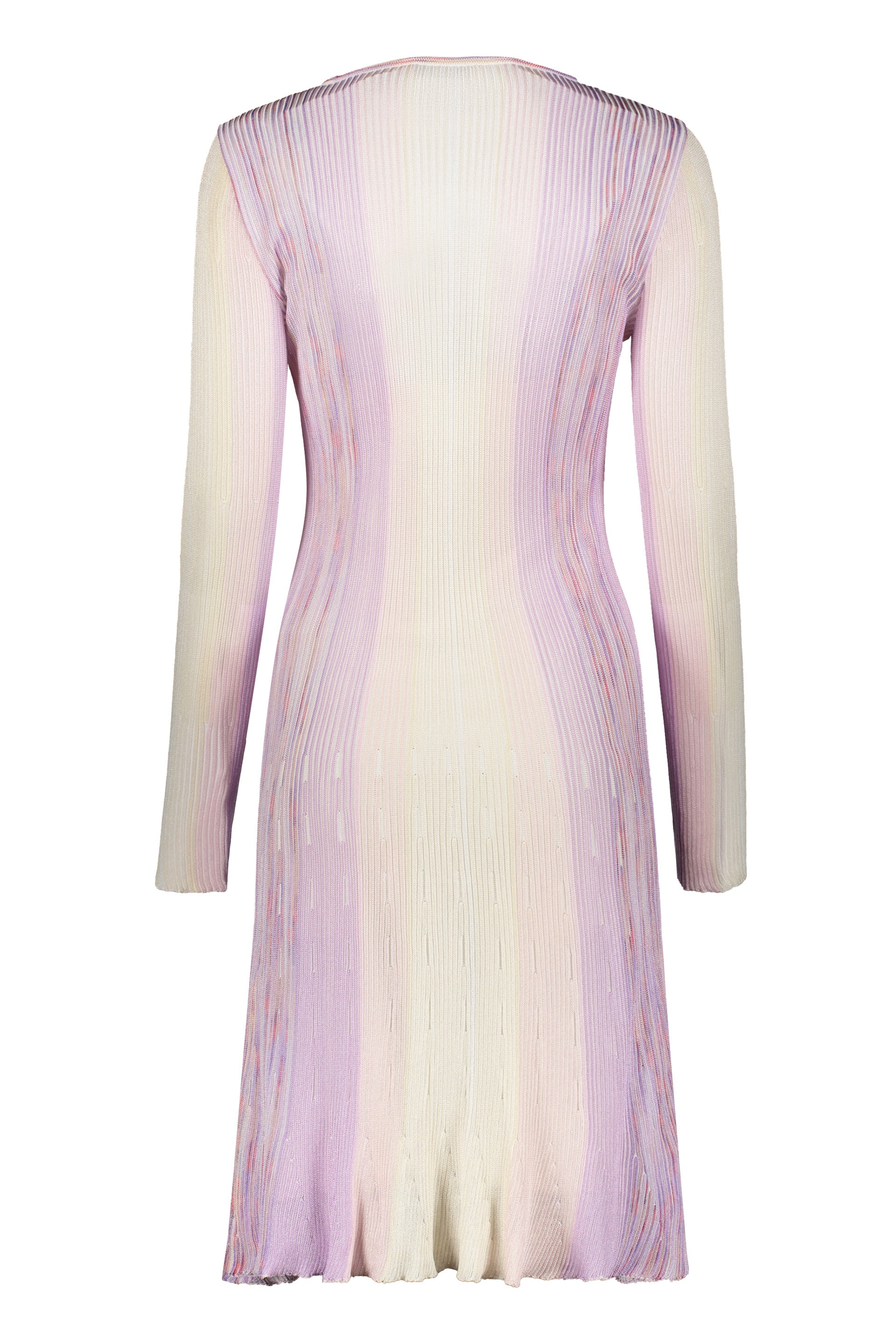 Ribbed knit midi dress