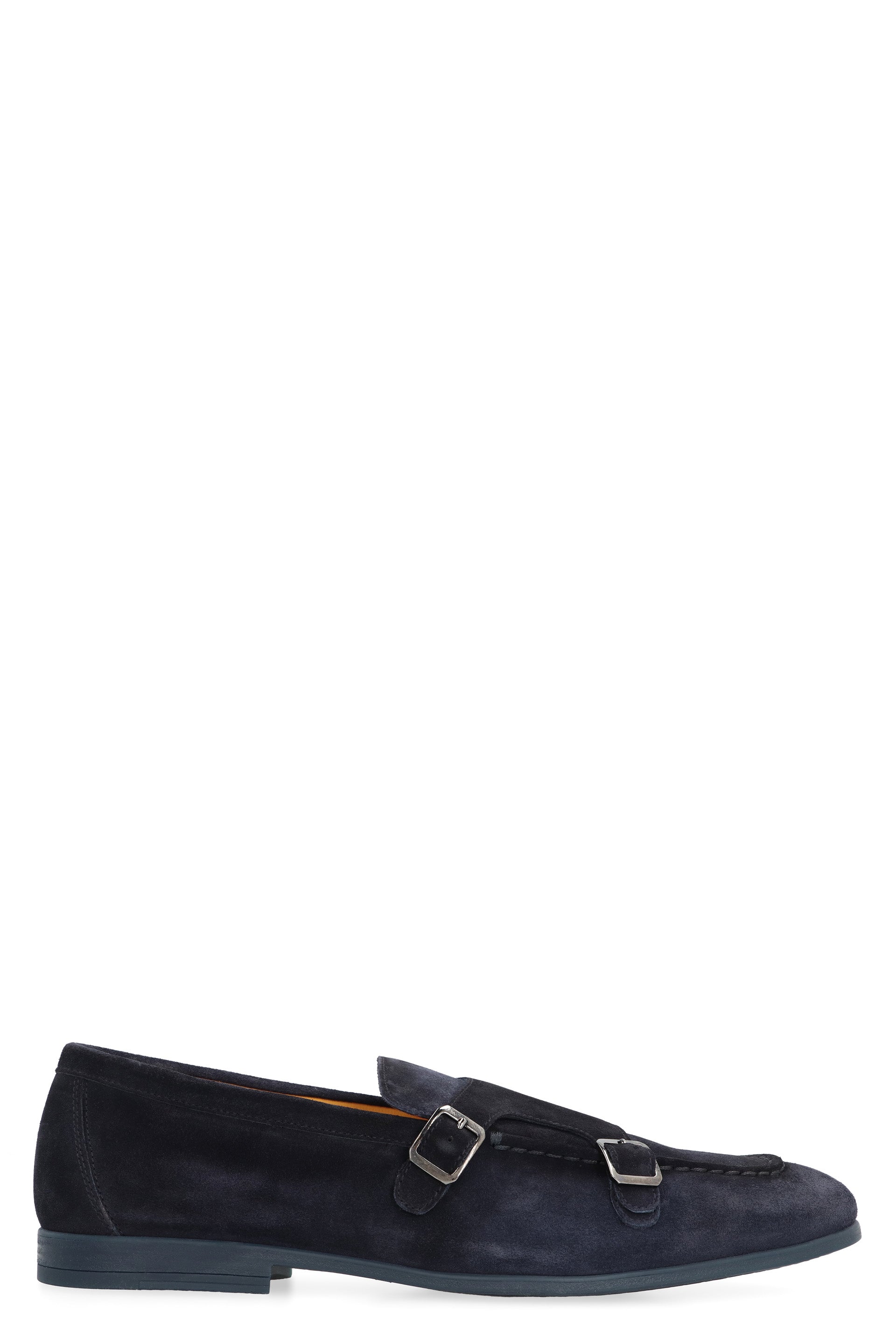 Duke suede monk-strap shoes