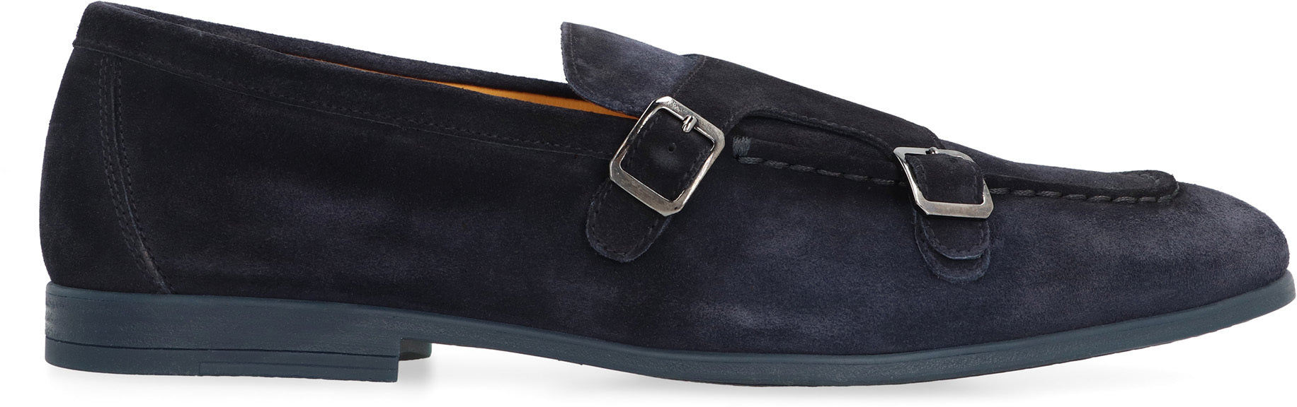 Duke suede monk-strap shoes