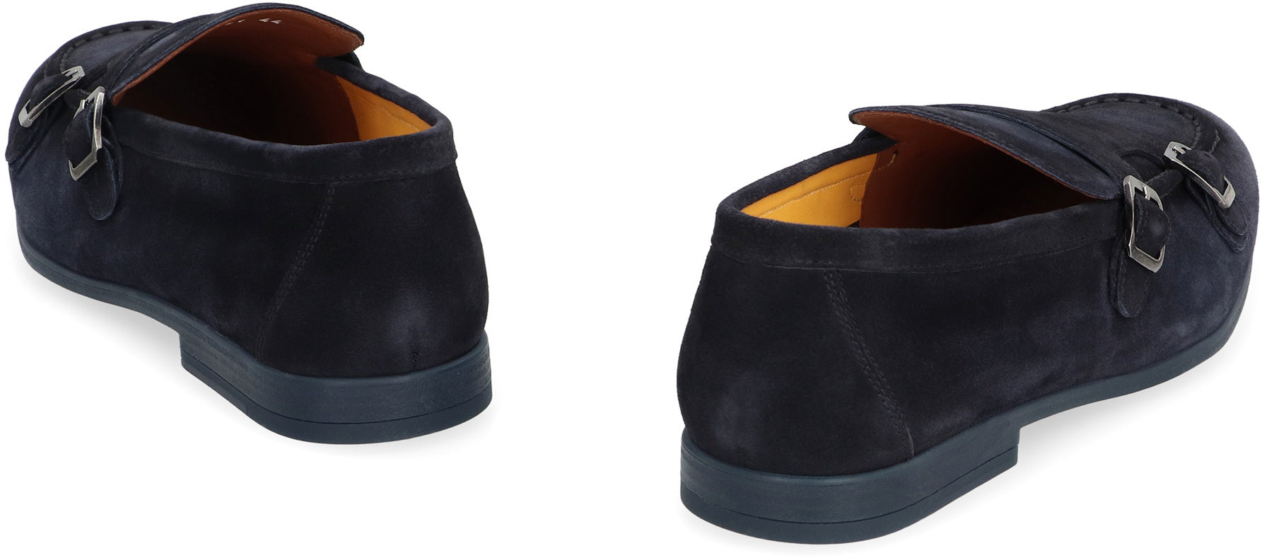 Duke suede monk-strap shoes