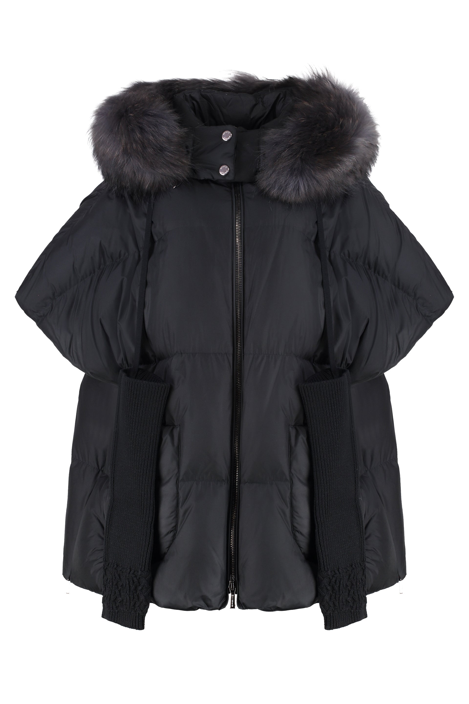Elgine fur trimmed hood down jacket