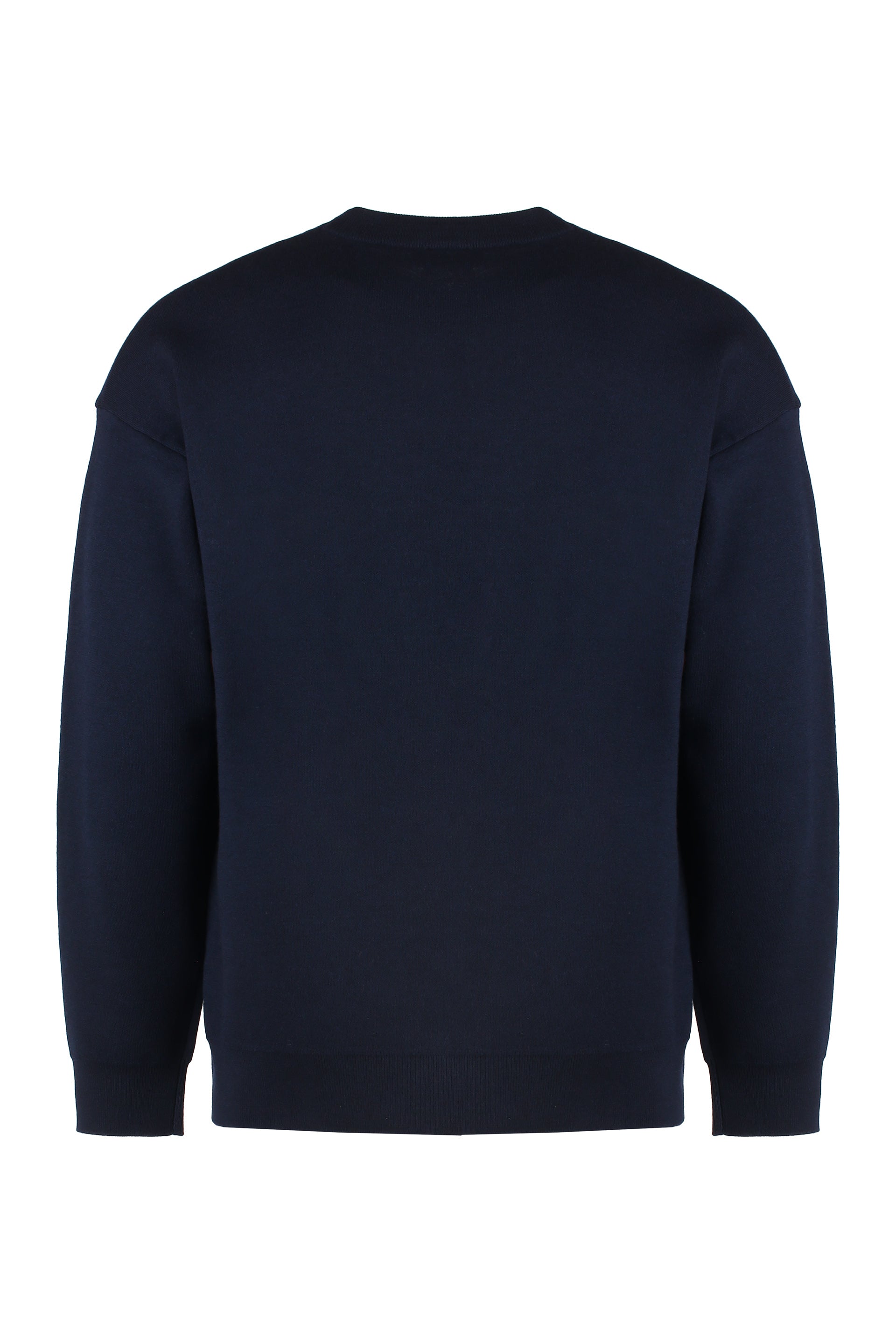 Slogan Fleurs crew-neck wool sweater