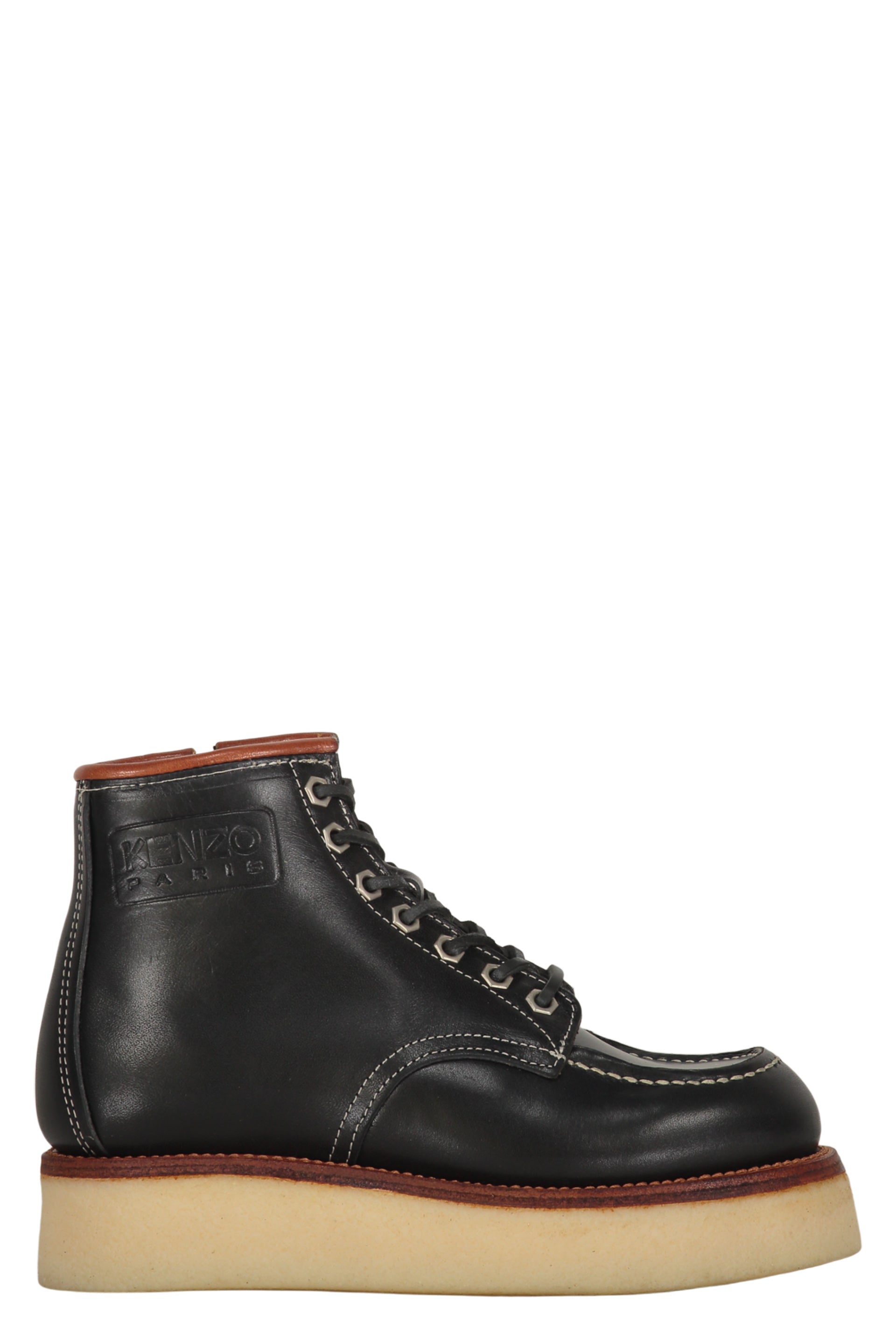 Leather ankle boots