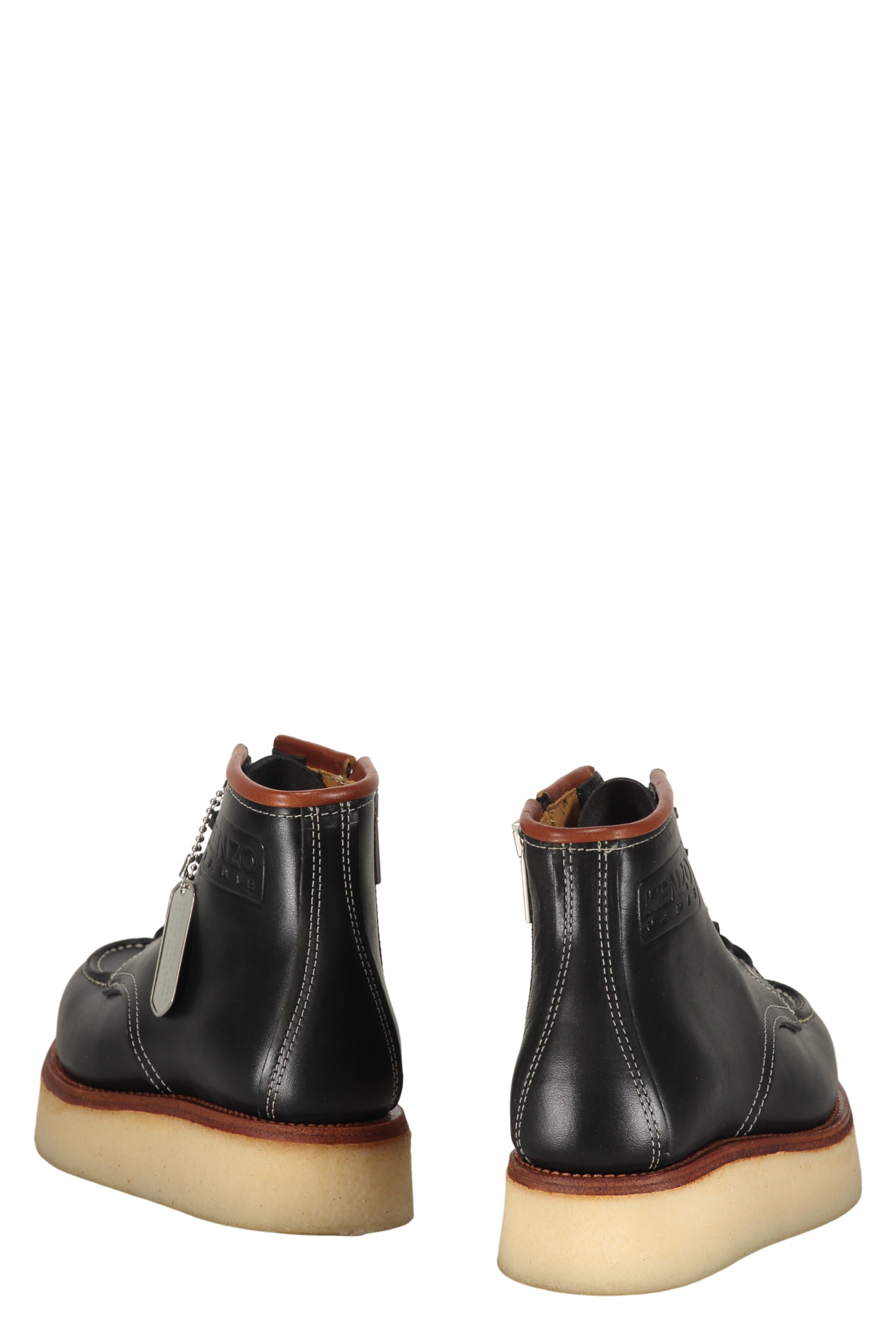 Leather ankle boots
