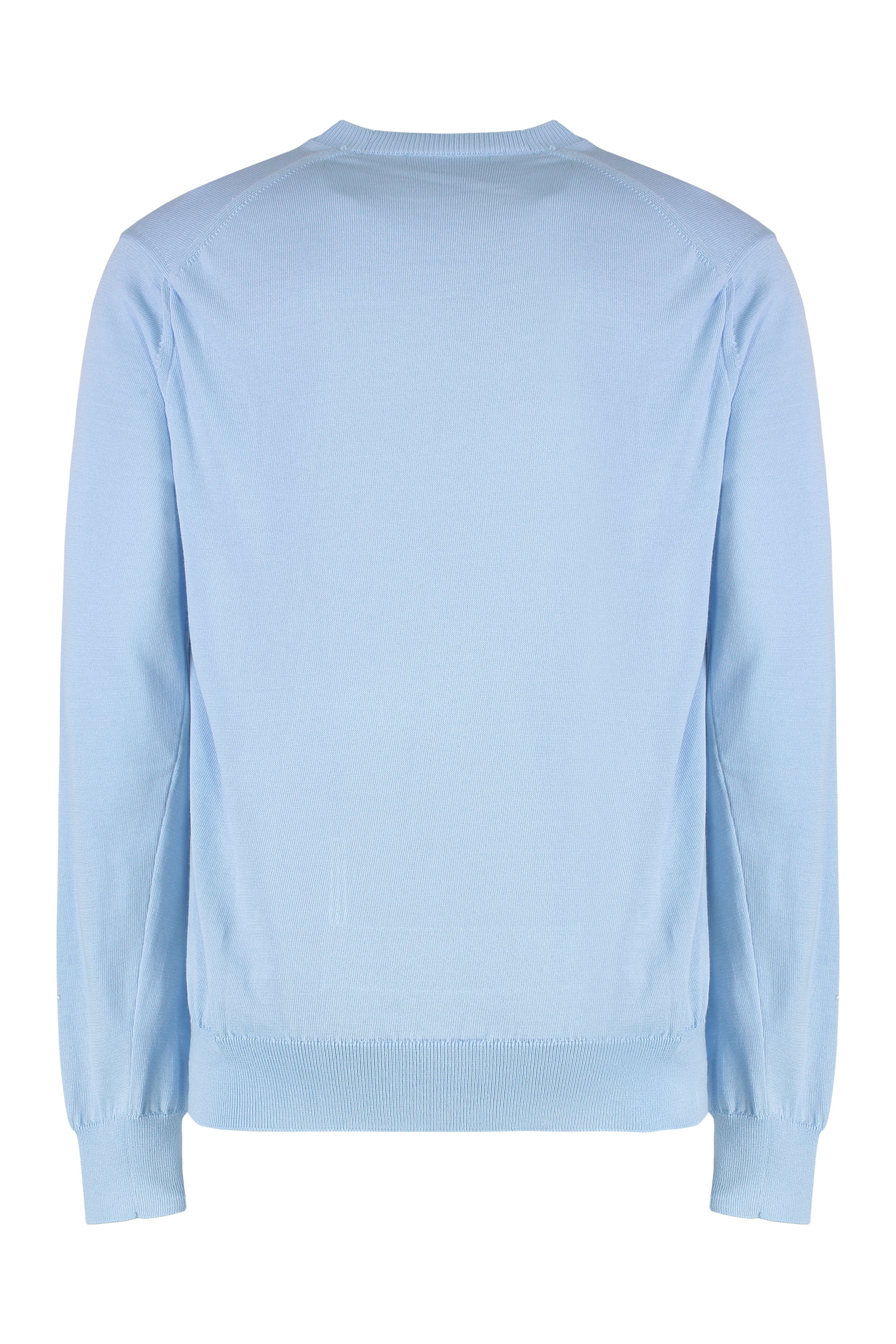 Cotton blend crew-neck sweater