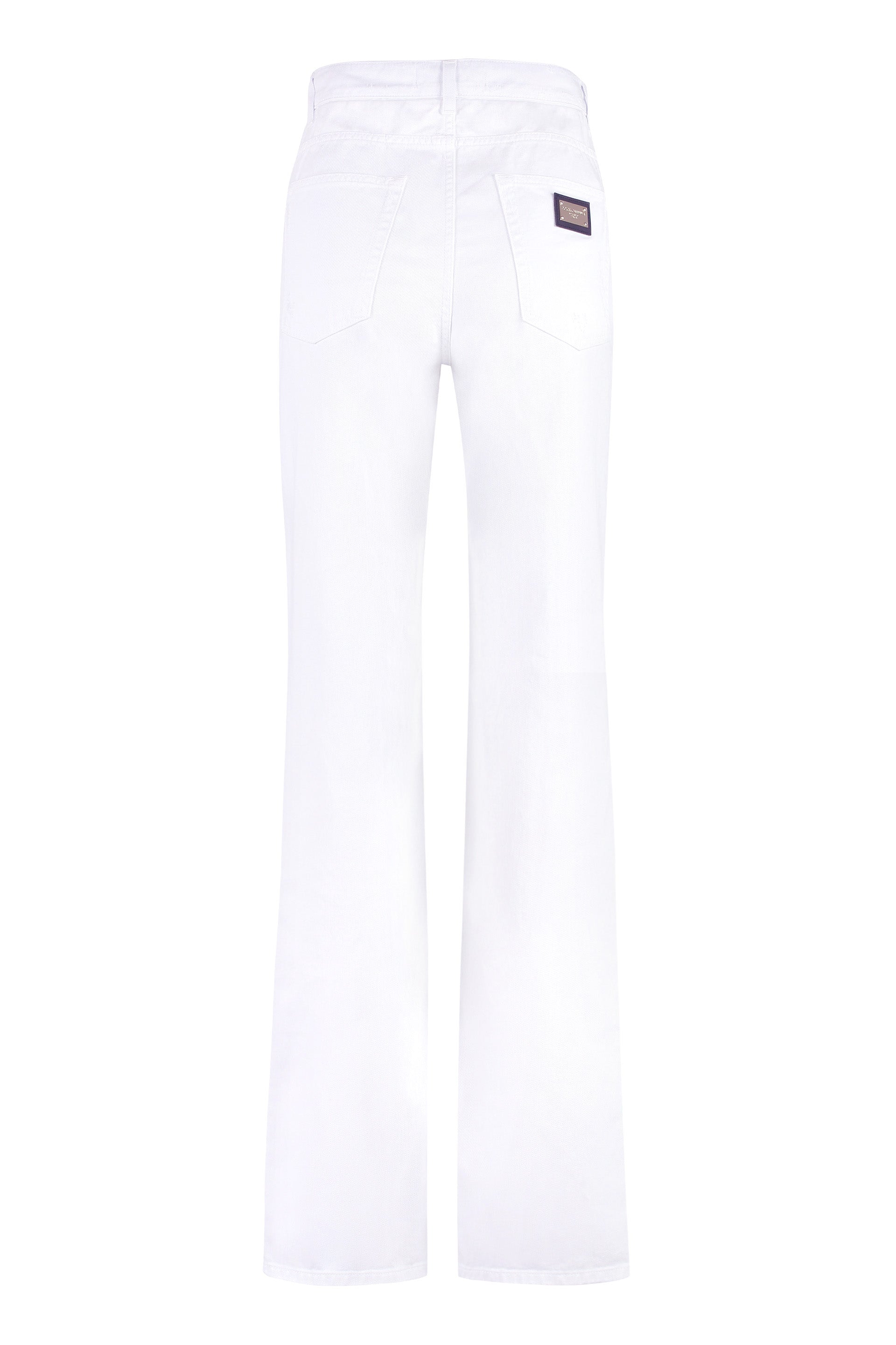 5-pocket straight-leg jeans