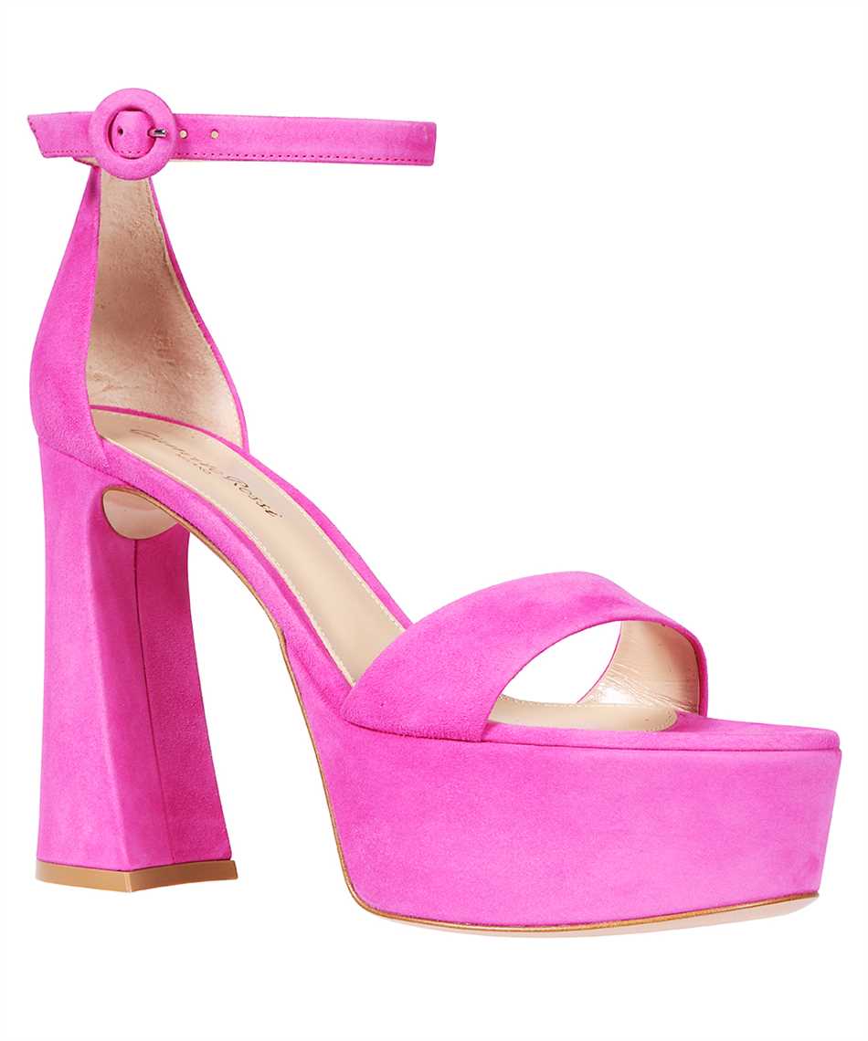 Suede ankle strap sandals