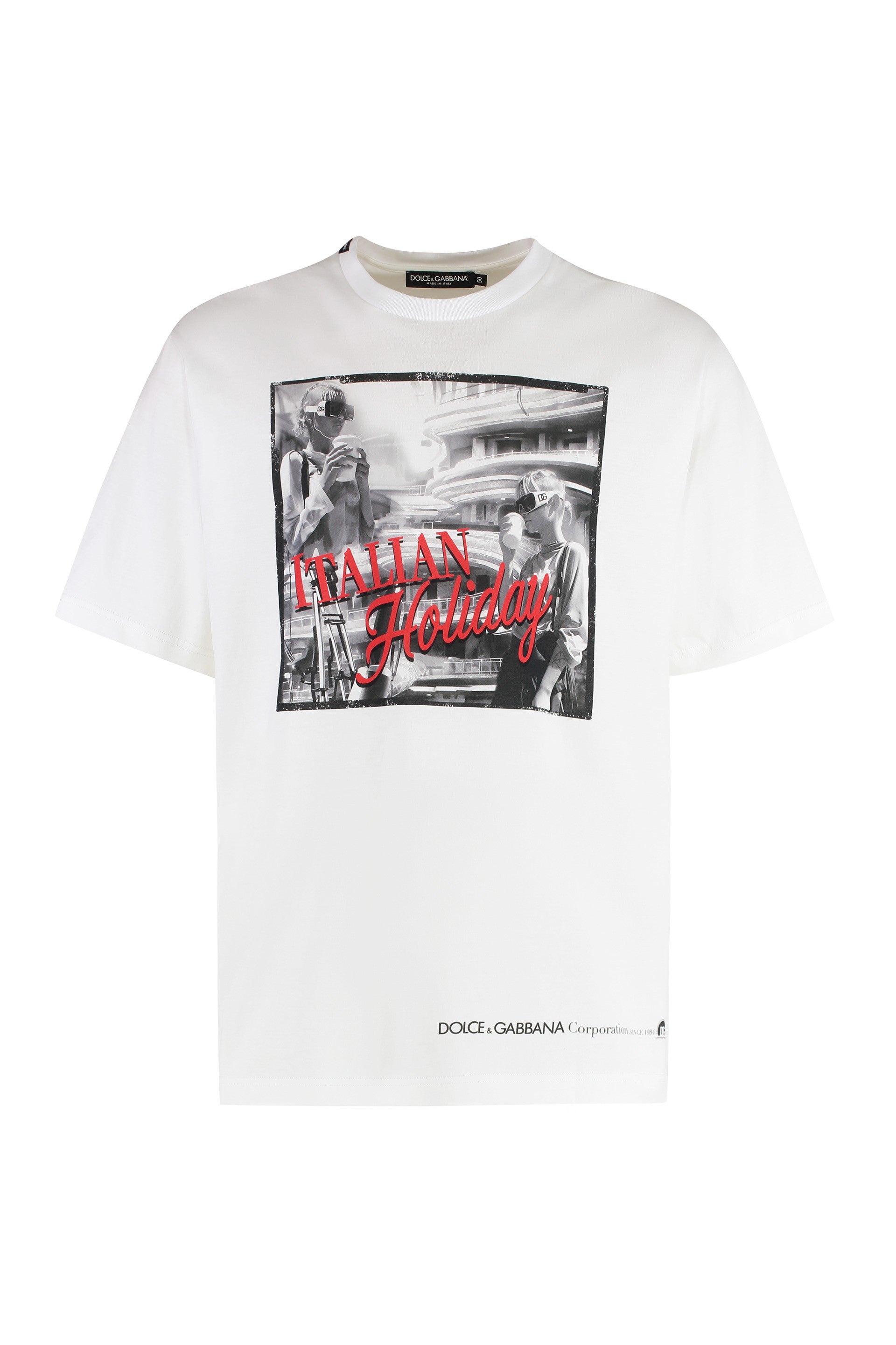 Cotton crew-neck T-shirt