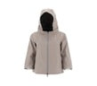 Technical fabric hooded jacket