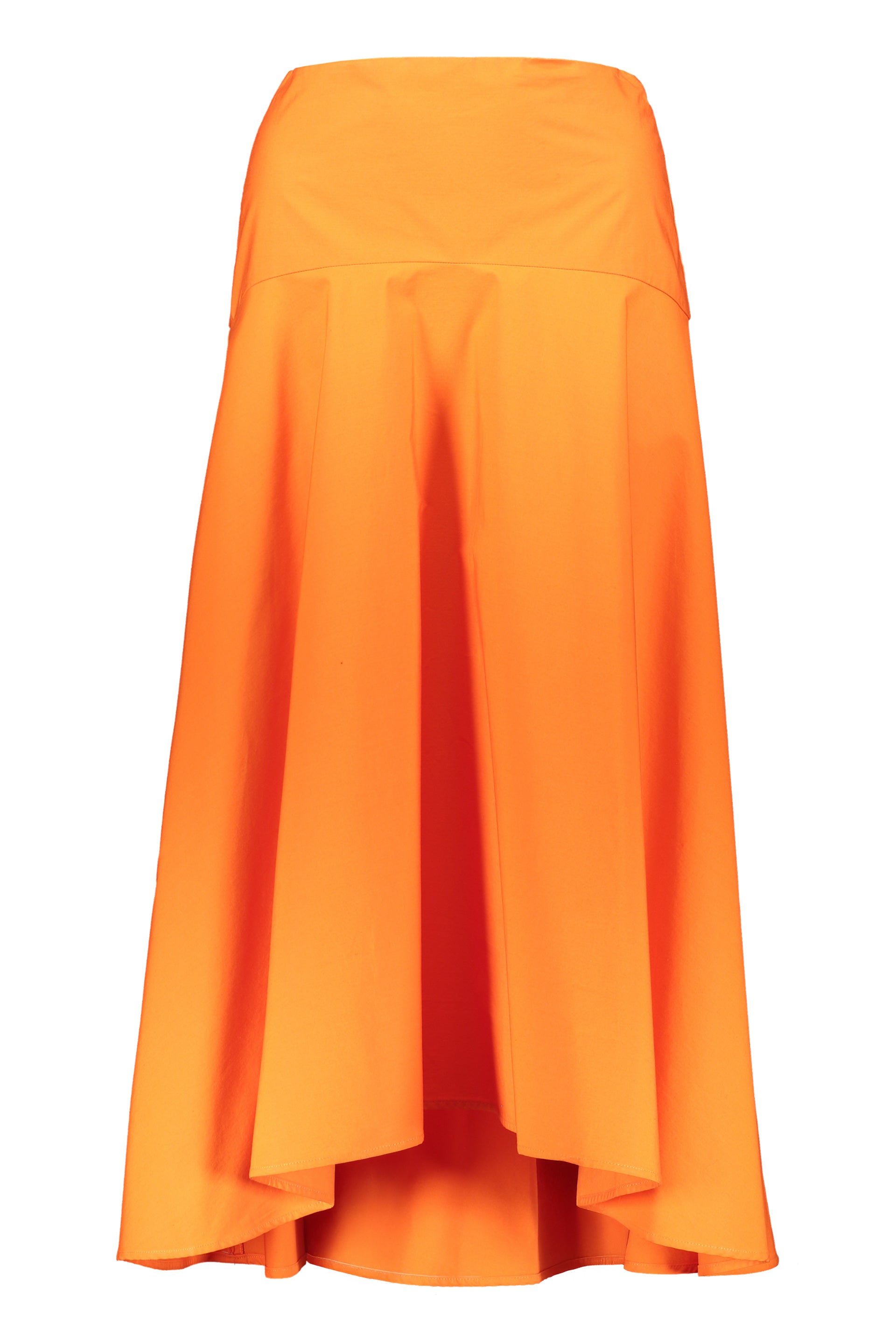 Cotton midi skirt
