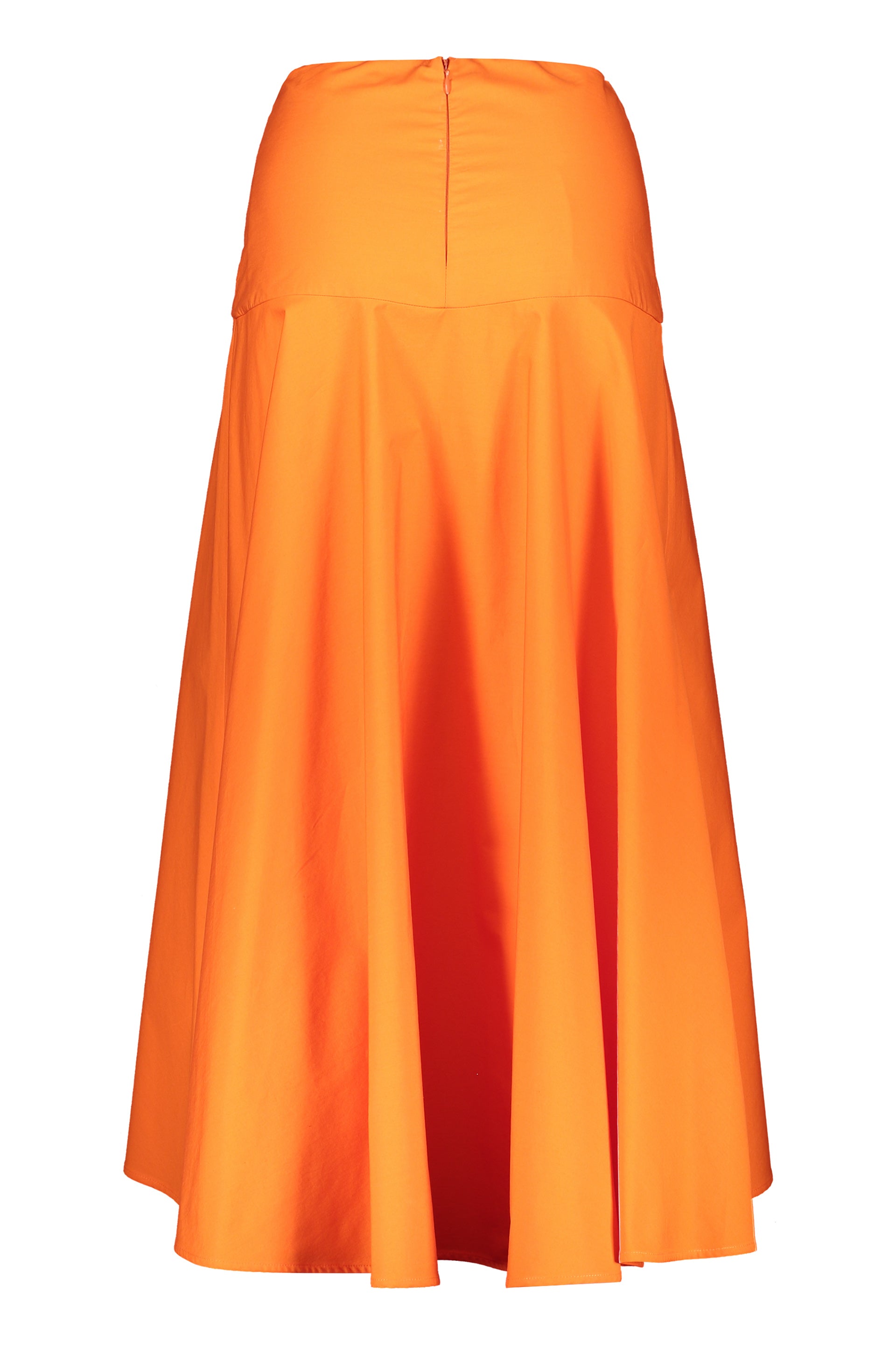 Cotton midi skirt