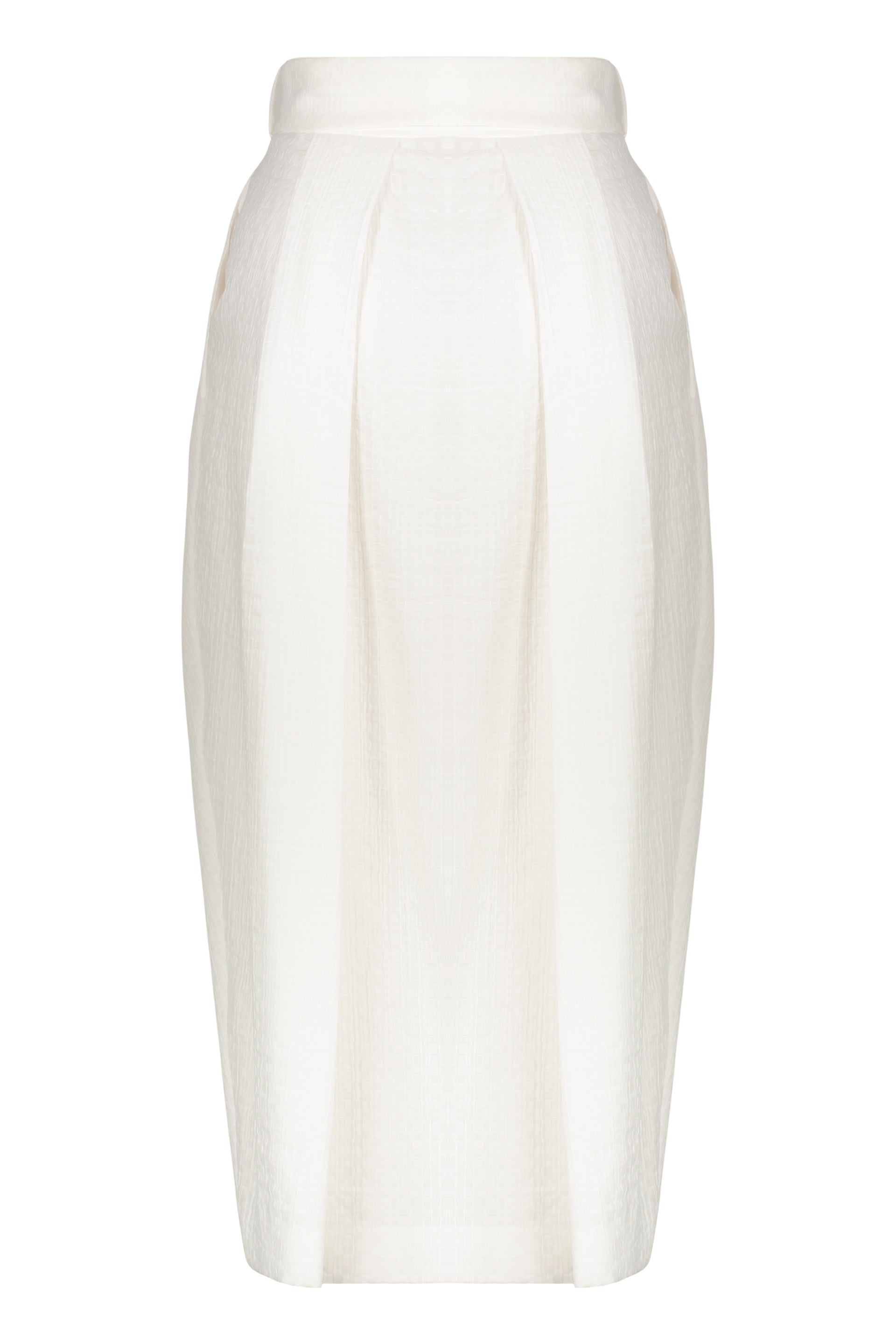 Pleated midi skirt