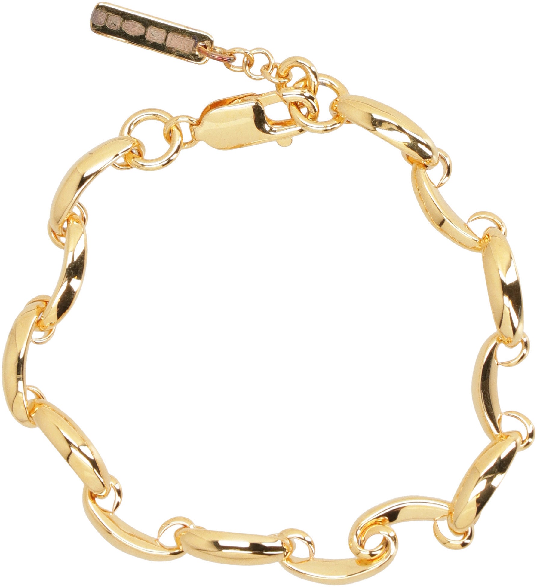 Golden metal bracelet