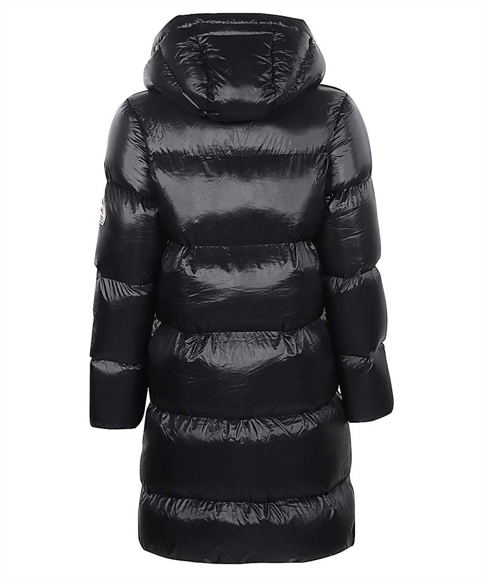 Hooded full-zip down jacket