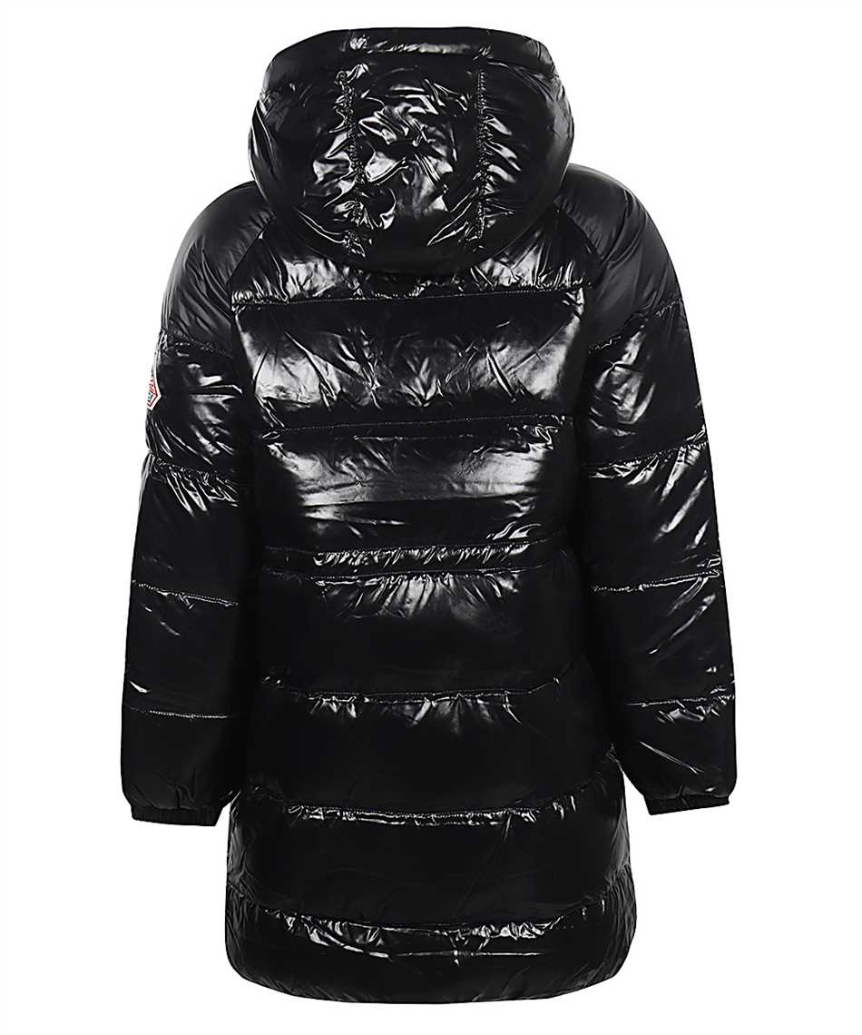 Hooded full-zip down jacket