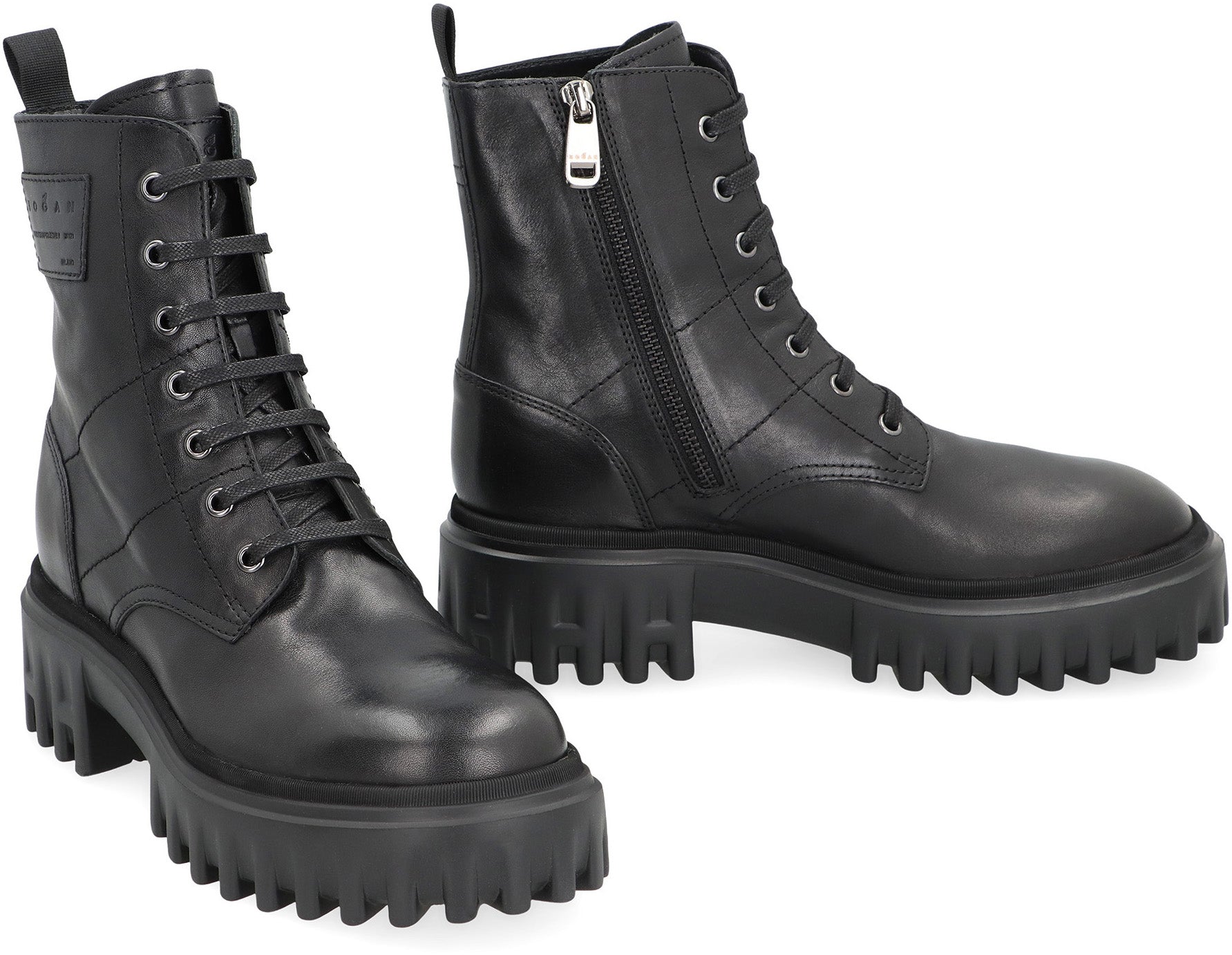 Leather ankle boots
