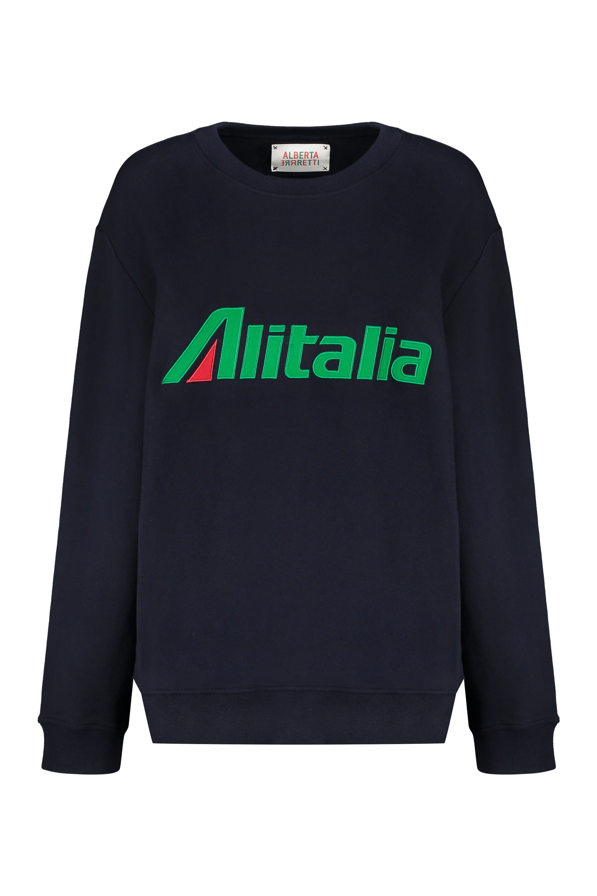 Cotton crew-neck sweatshirt