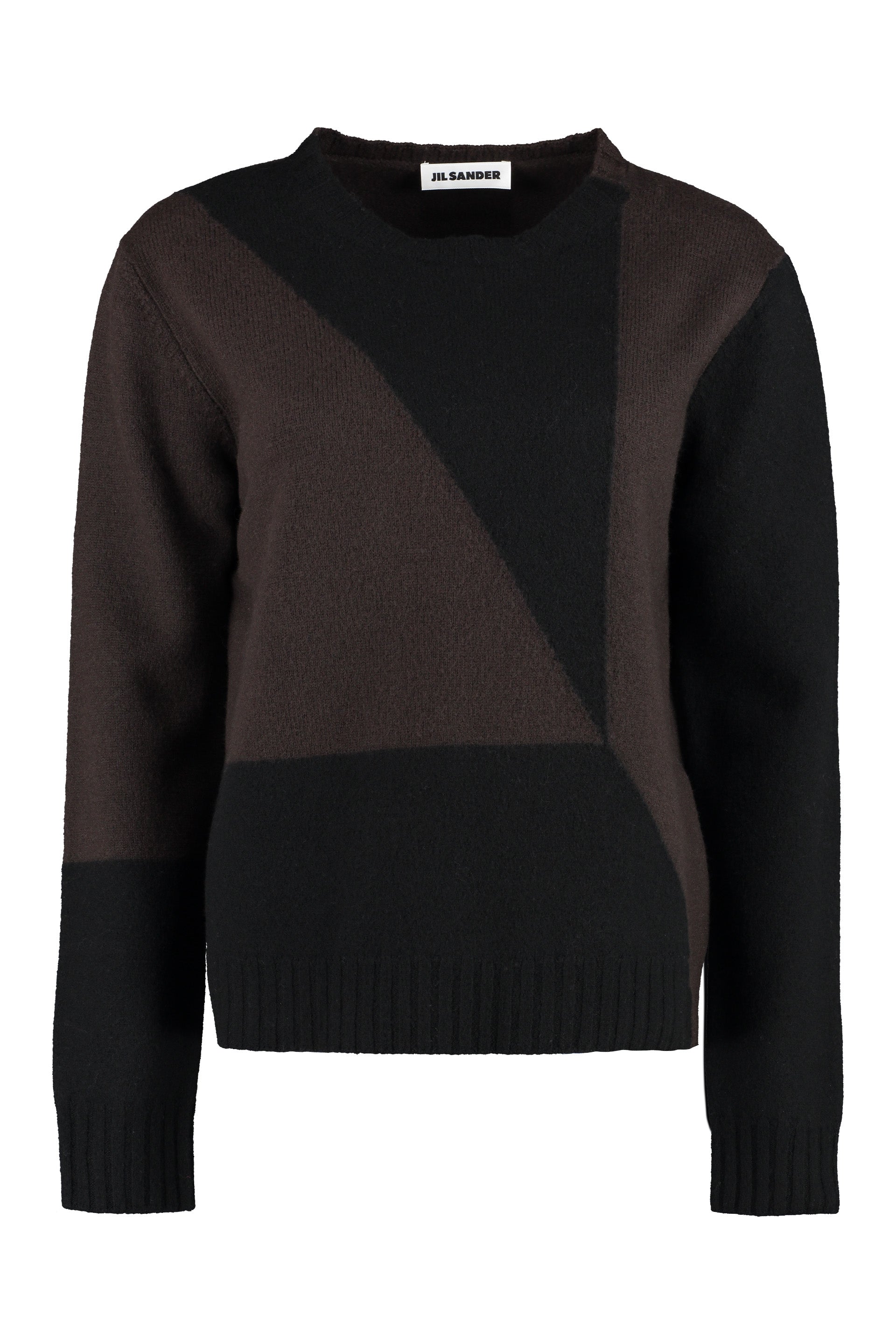 Crew-neck wool sweater