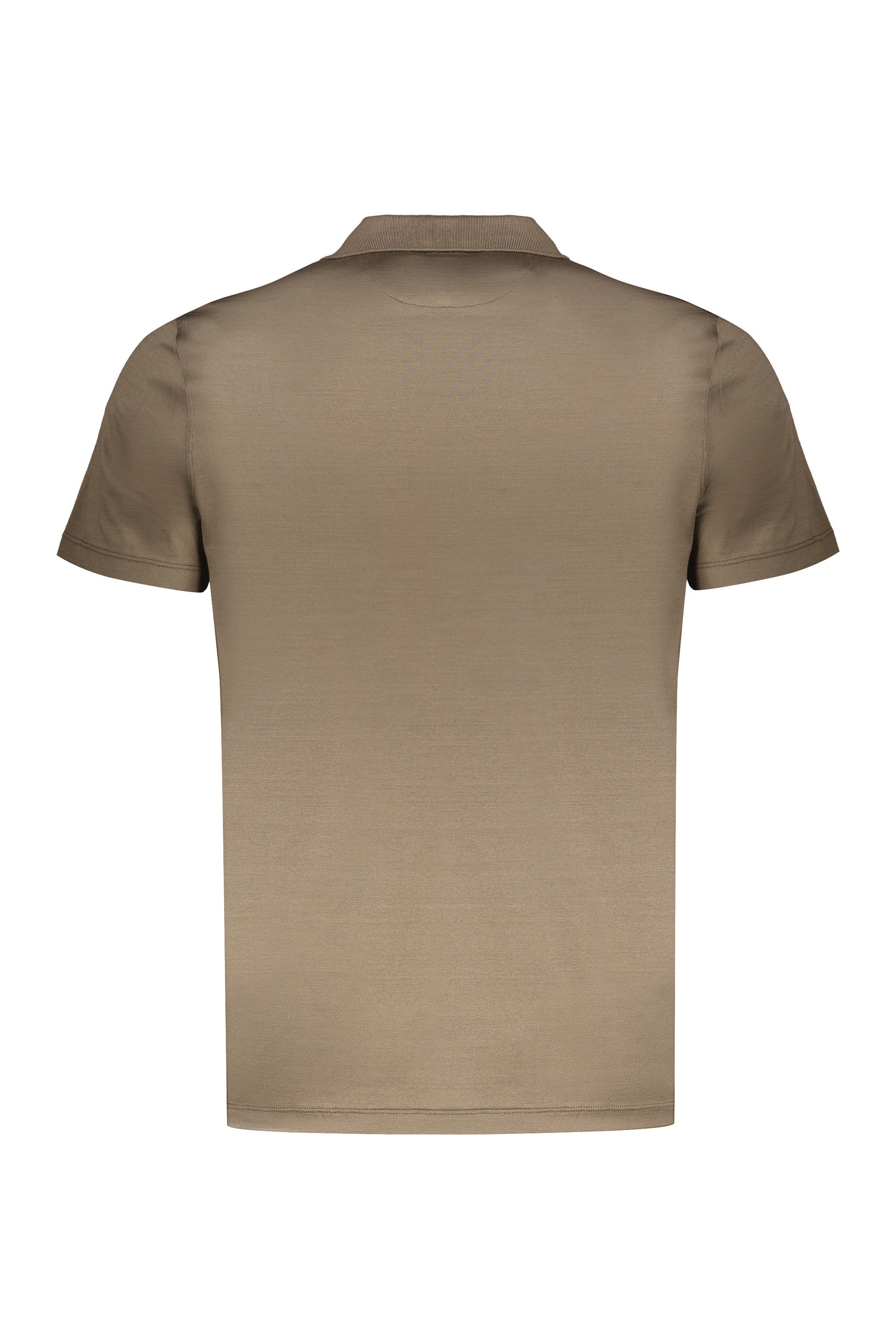 Short sleeve cotton polo shirt