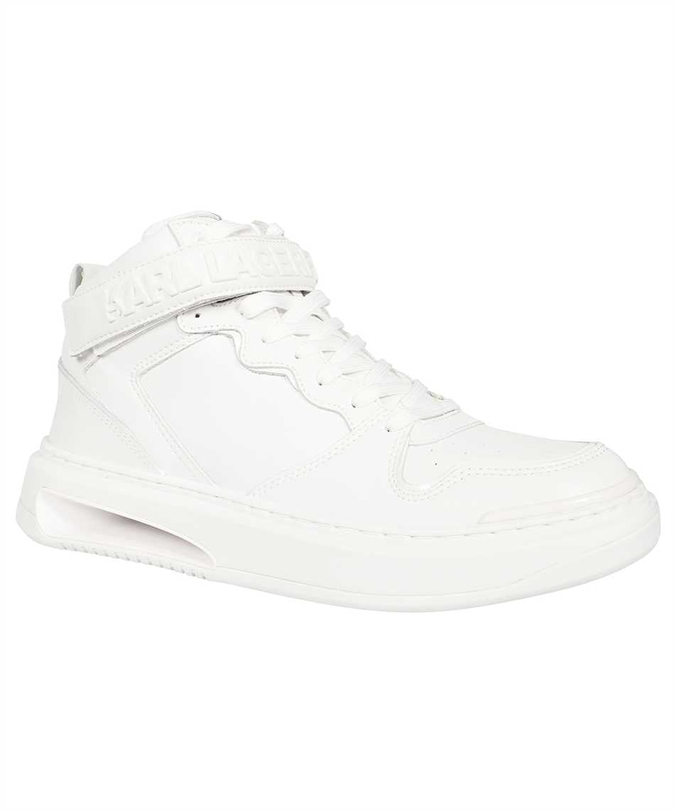 Logo detail leather sneakers
