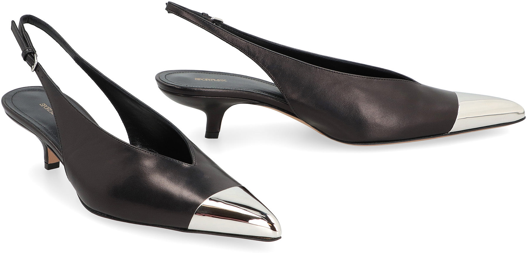 Liuti leather slingback pumps