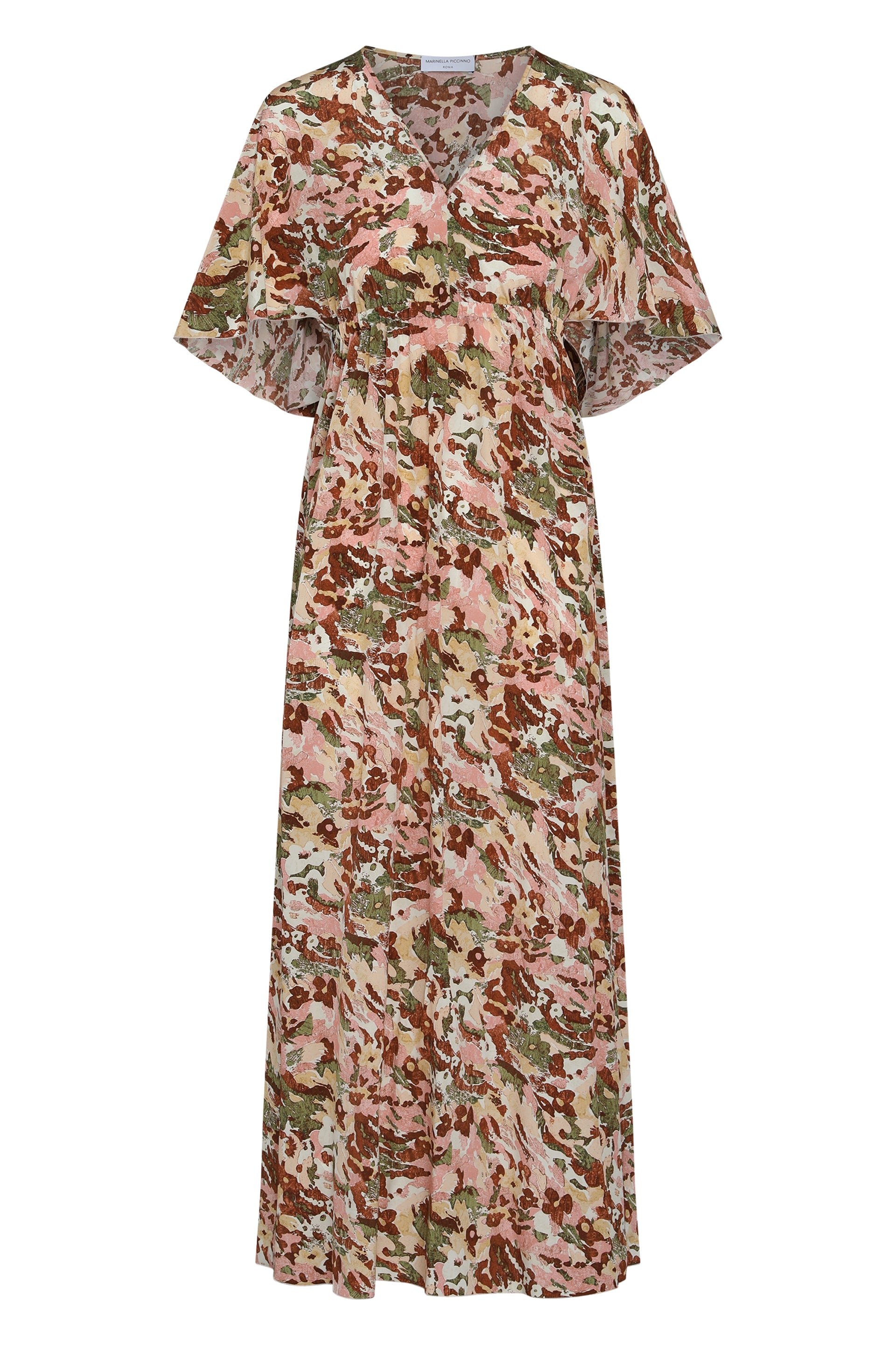 Lucia printed silk dress